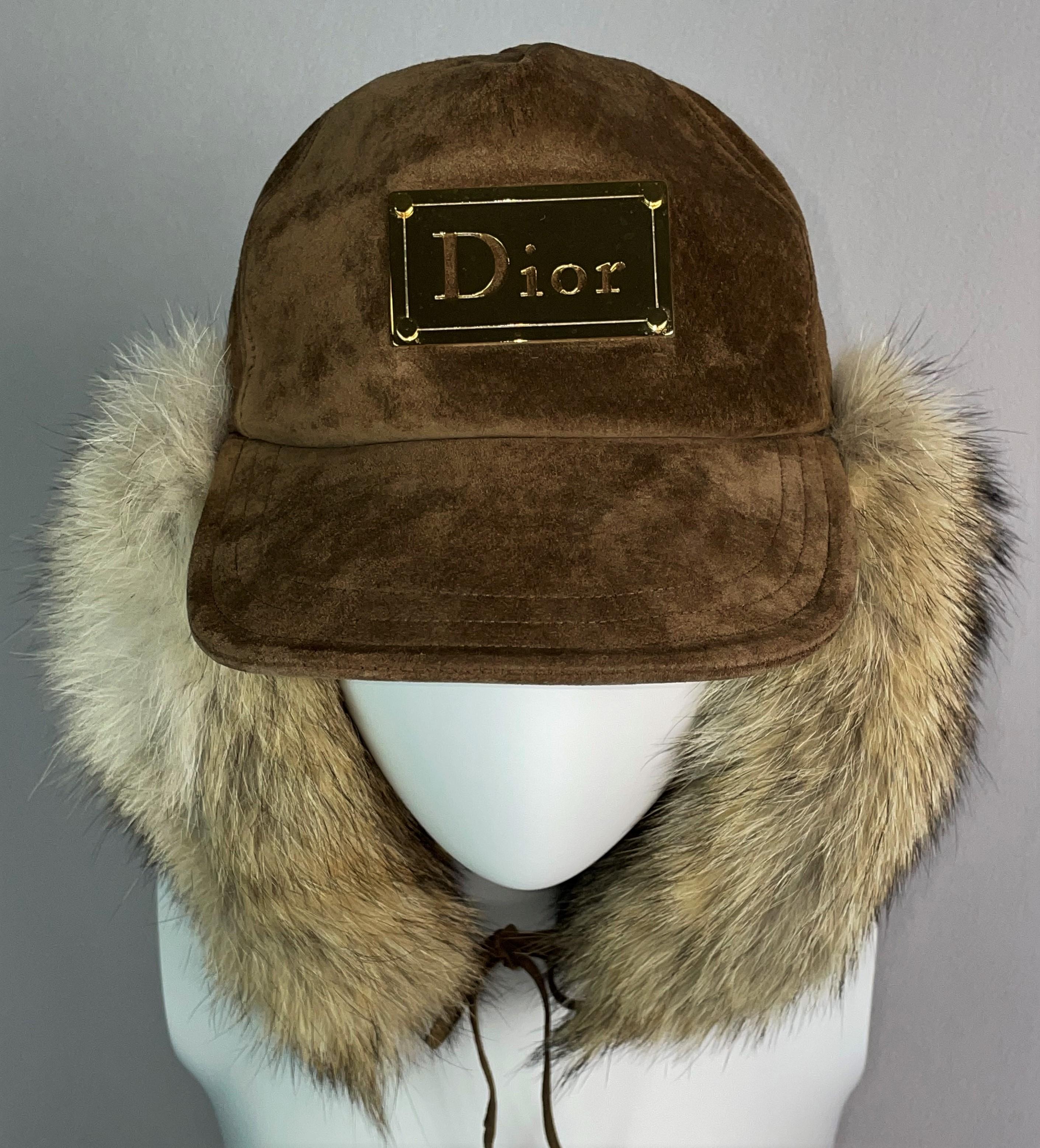 dior fur hat