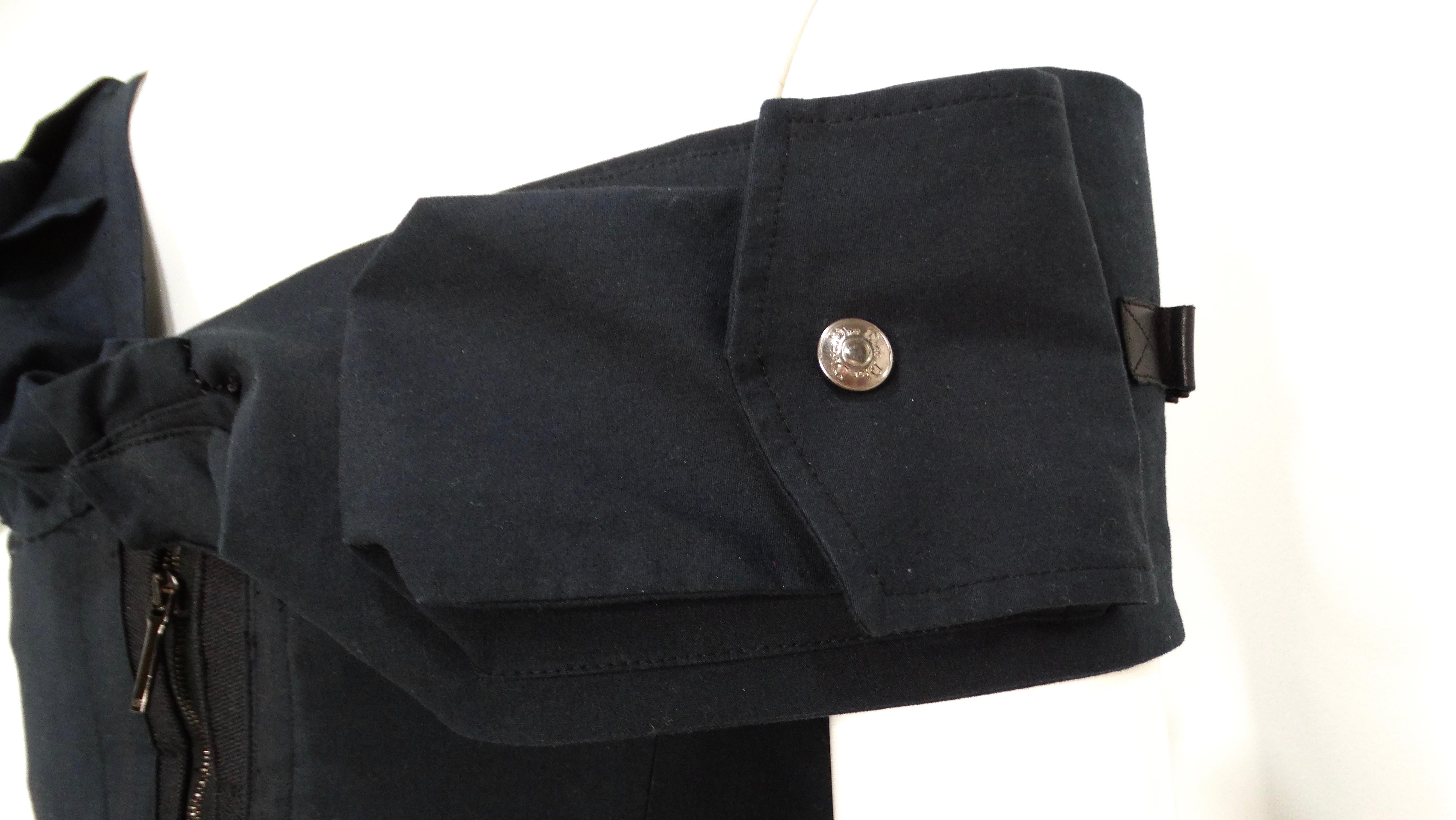 Circa 2003 John Galliano for Christian Dior Boutique Black Beaded Corset Top For Sale 3