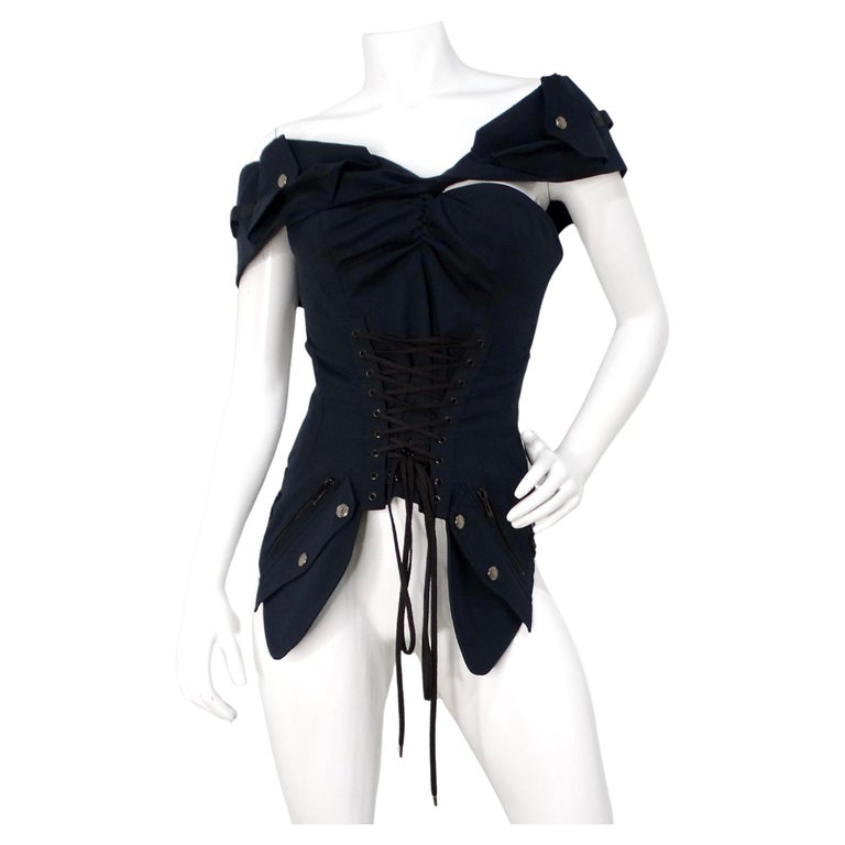 Circa 2003 John Galliano for Christian Dior Boutique Black Beaded 