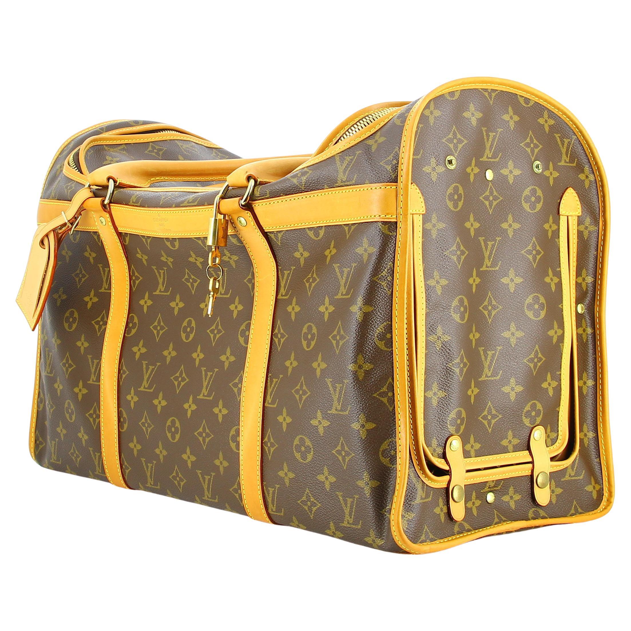 Louis Vuitton Damier Special Order Dog Carrier 50 Rare at 1stDibs