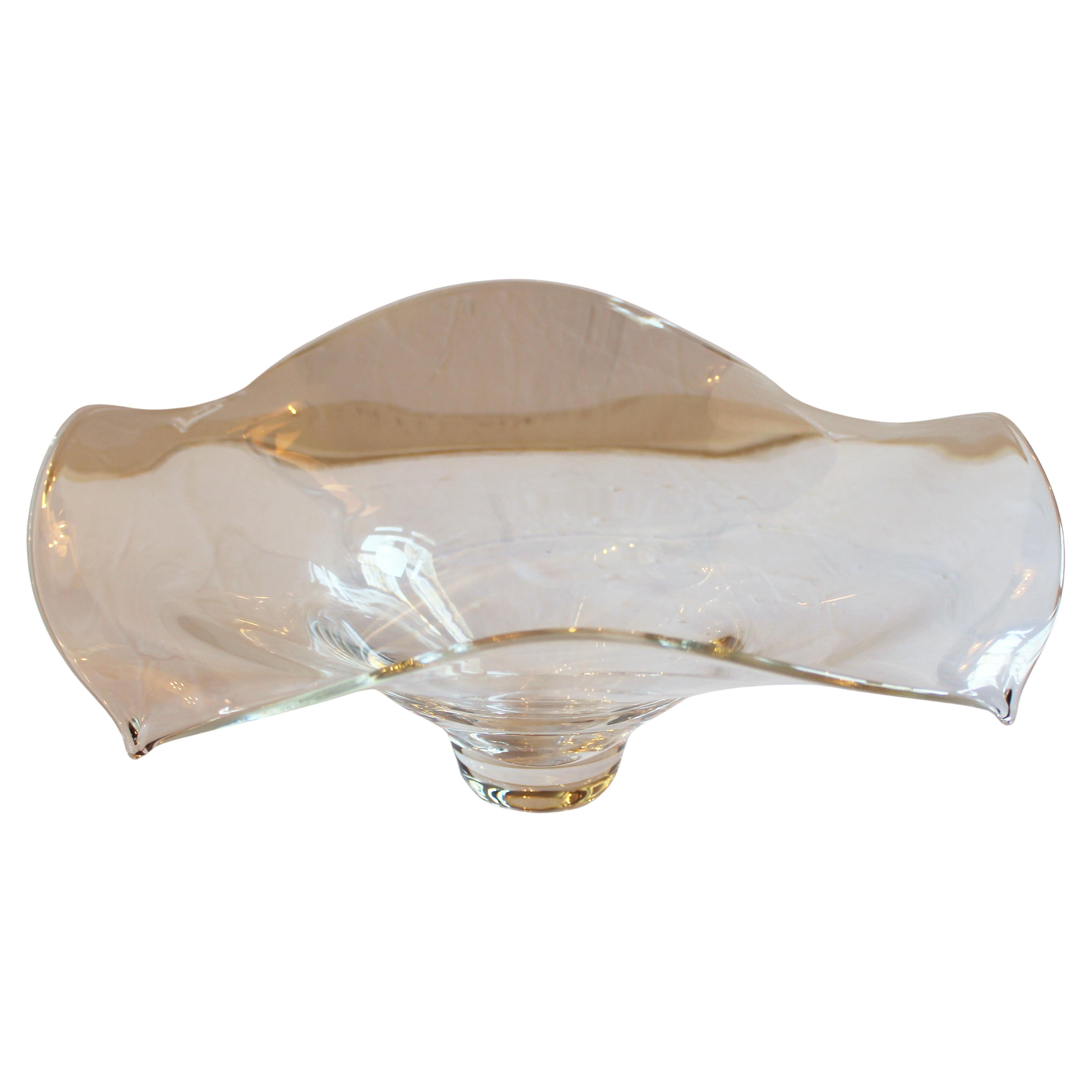 Circa 2008 Massive Scale Steuben Custom Made Centerpiece Bowl en vente