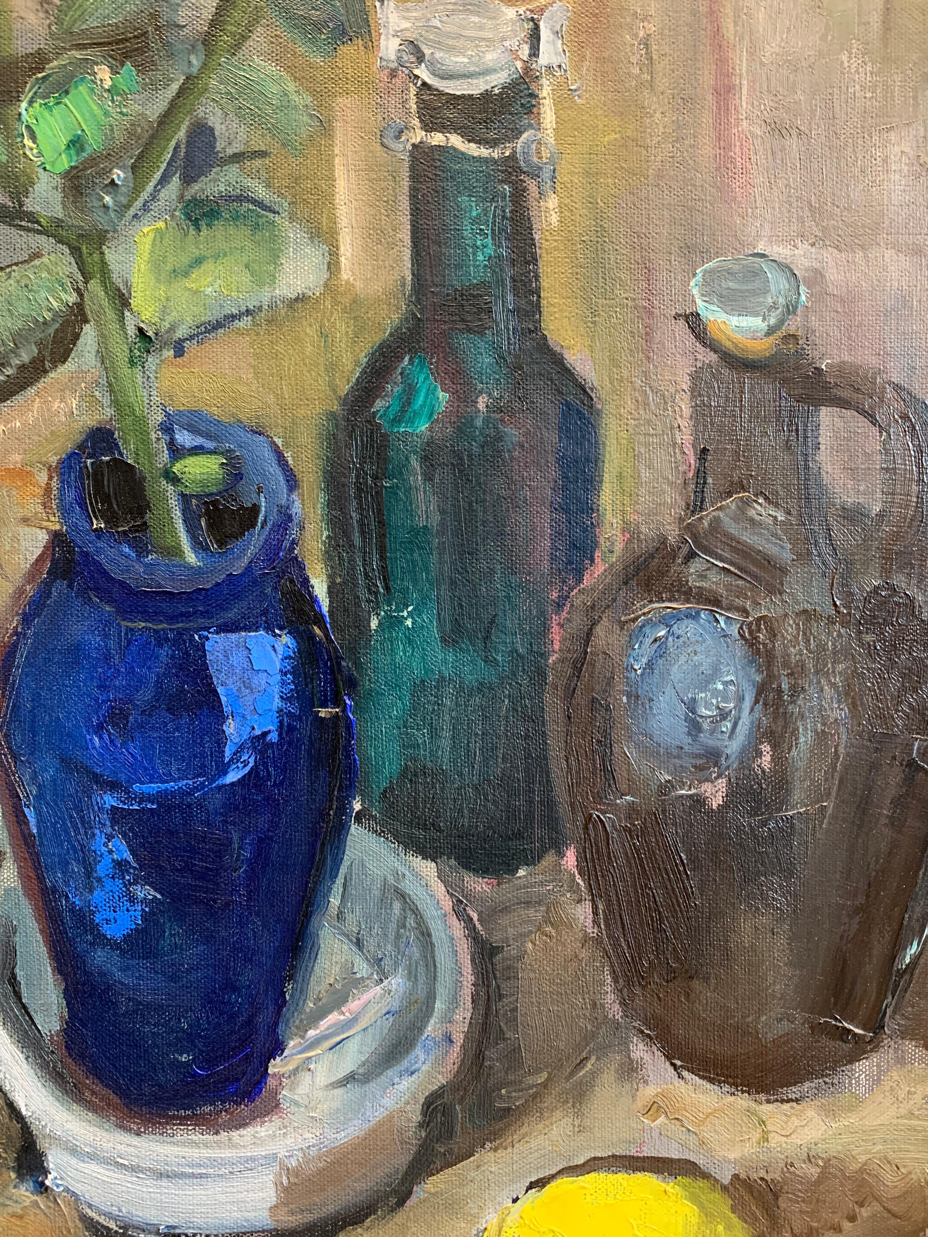 Oiled Circa 20th Century Swedish Oil on Canvas Still Life by artist Karl Ohlsson For Sale