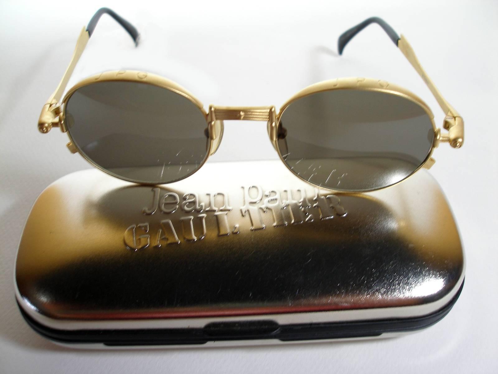 Women's or Men's Circa 90's Jean Paul Gaultier Model 56-4175 Vintage sunglasses Collector Piéce 