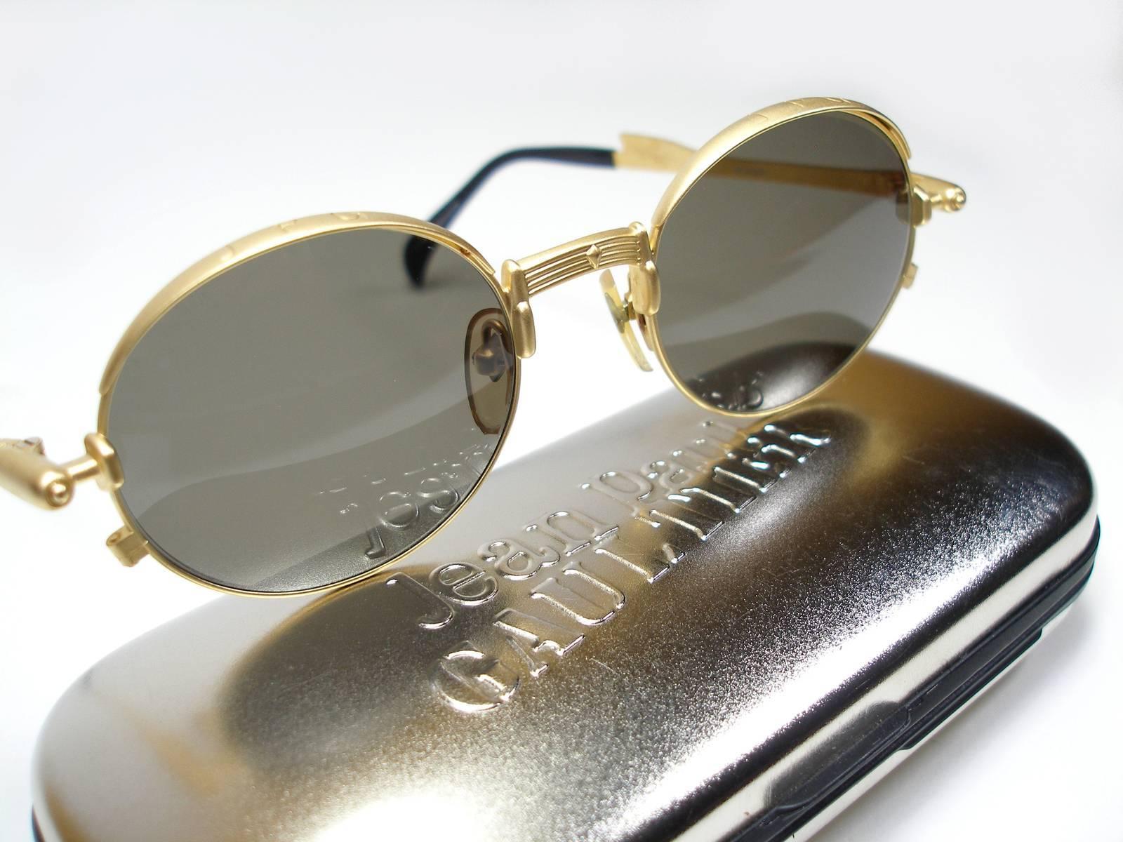 Circa 90's Jean Paul Gaultier Model 56-4175 Vintage sunglasses Collector Piéce  1