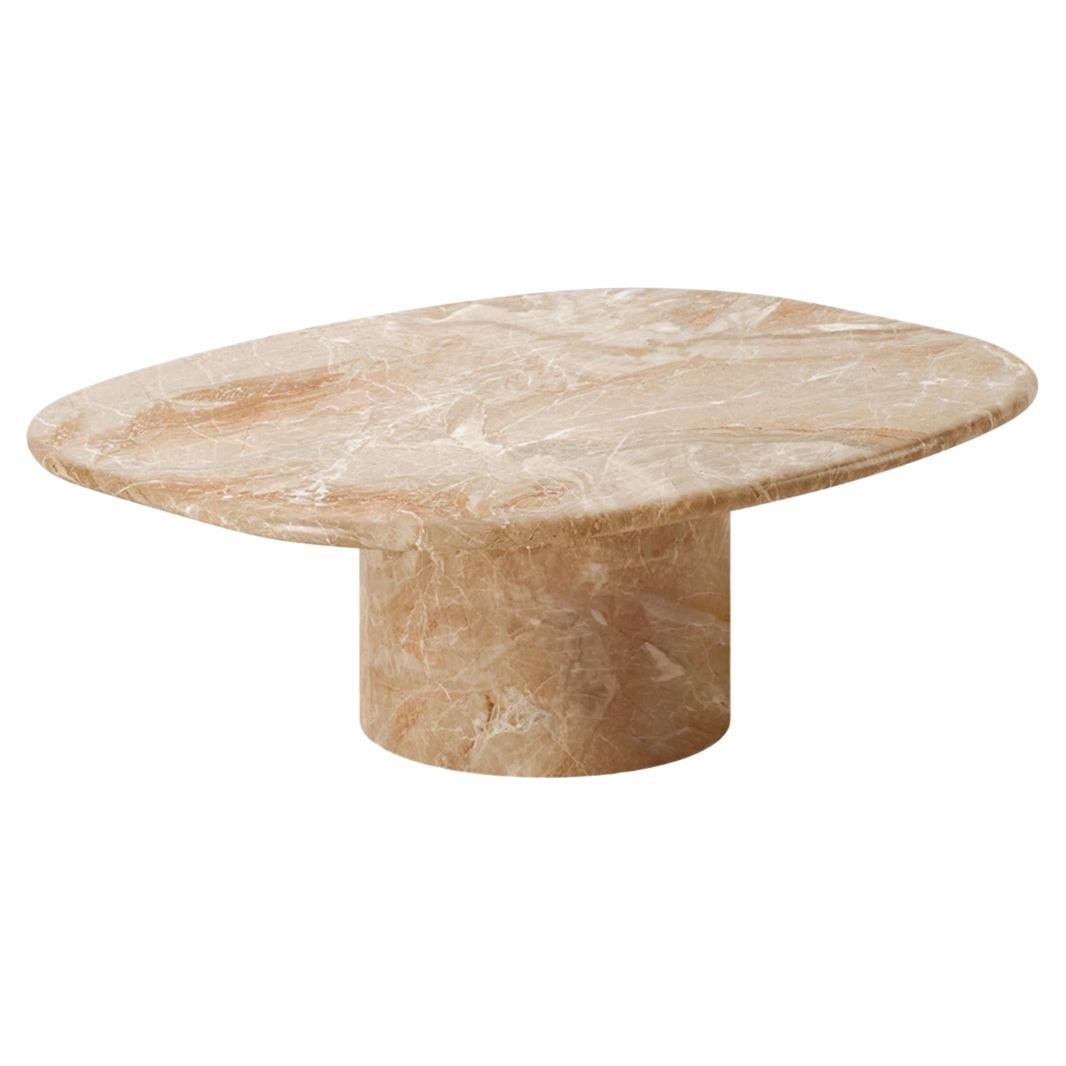 Circa Coffee Table in Breccia Oniciata Marble For Sale