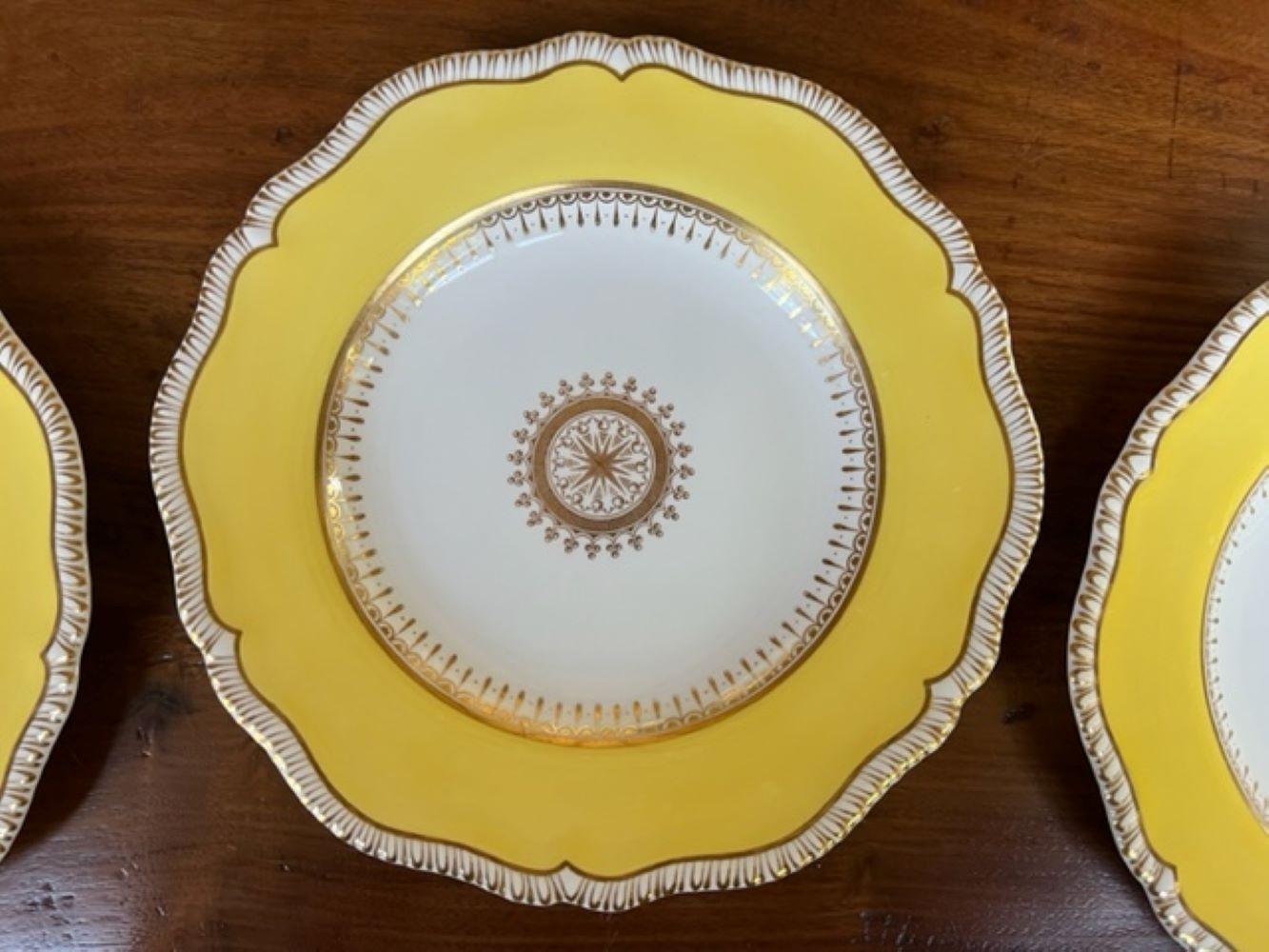 Late Victorian Circa Early 20th Century Copeland English Dinner Plates for Ovington Brothers-S