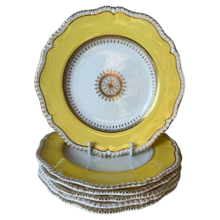 Lot de 5 assiettes à dîner bleu danois Ridgway 10 Langley