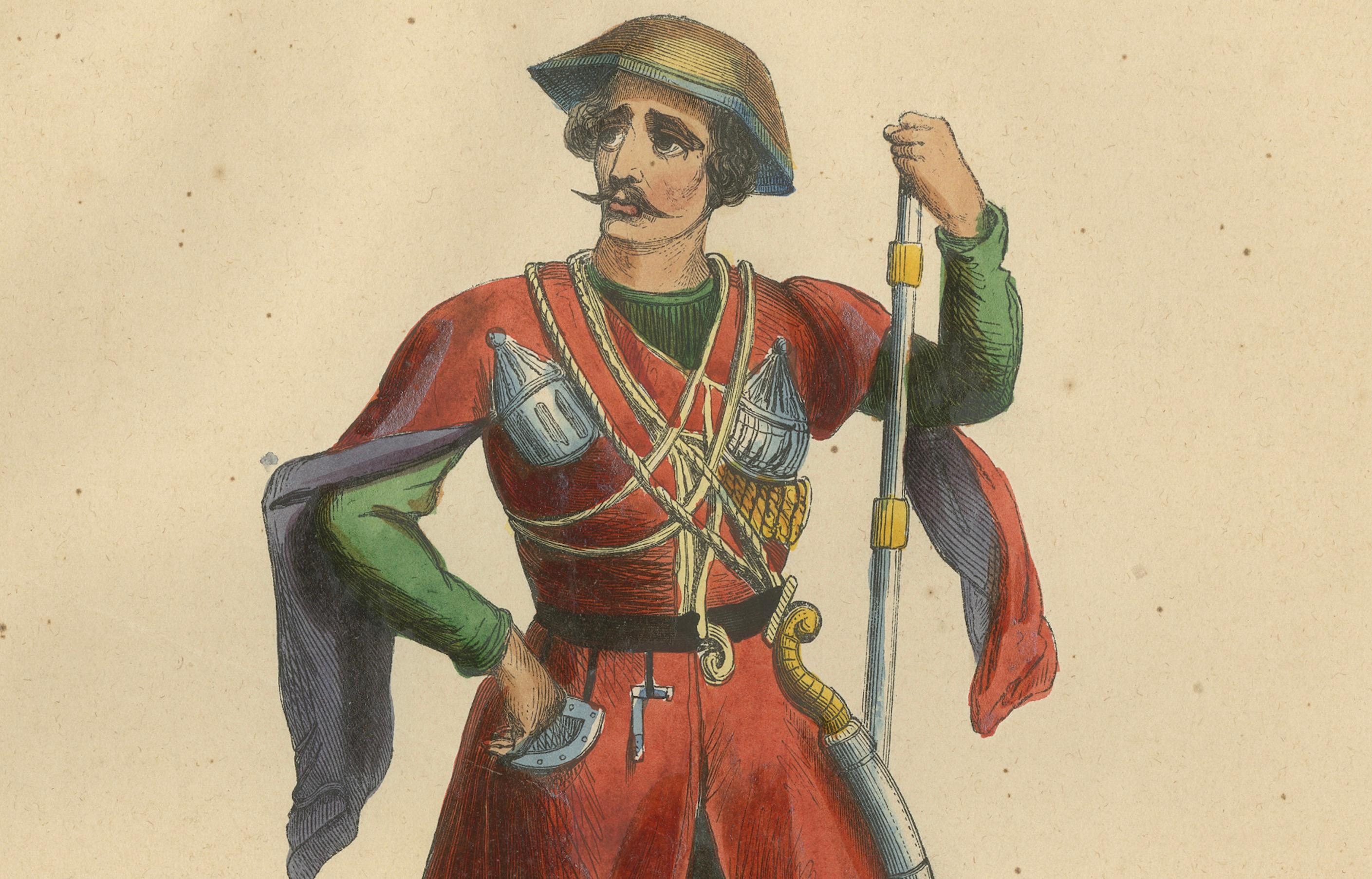 Principi circassi e imeriziani in abiti tradizionali, litografie del 1844 in vendita 3