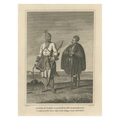 Granda e popolano circasso - Un'acquaforte di Geissler del 1800