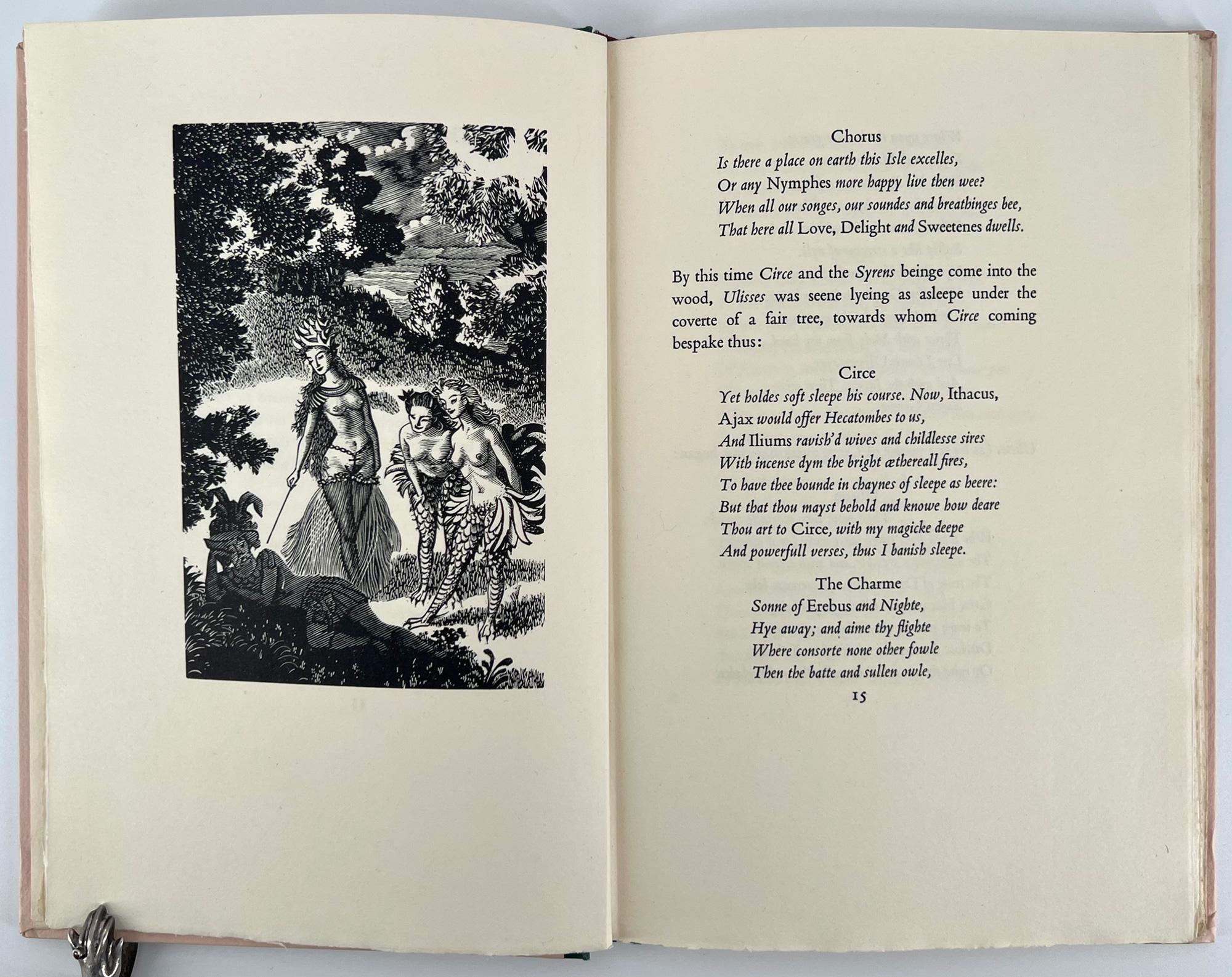 20ième siècle Circe and Ulysses par Wm. Browne / GOLDEN COCKEREL PRESS en vente