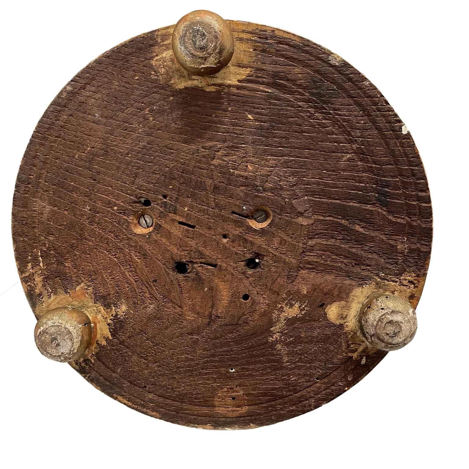 Göttin Circe Italienische Neoklassische Skulptur Frühes 1800er Ebenholz geschnitzt  Goldene im Angebot 5