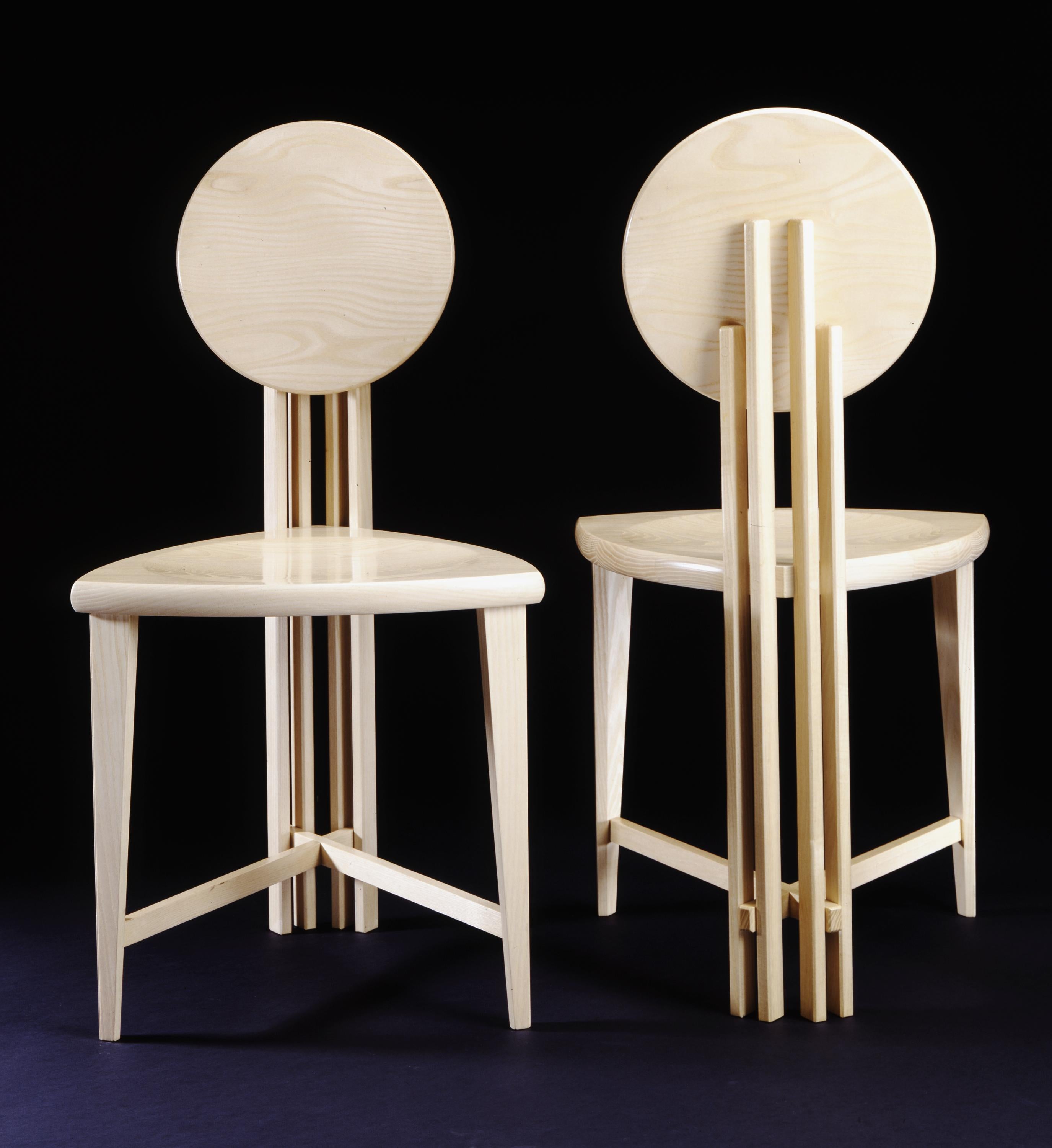 Circle-Back Chairs-In Stock:: Zeitgenössische Handmade Dining oder Schreibtischstuhl (Prairie School)