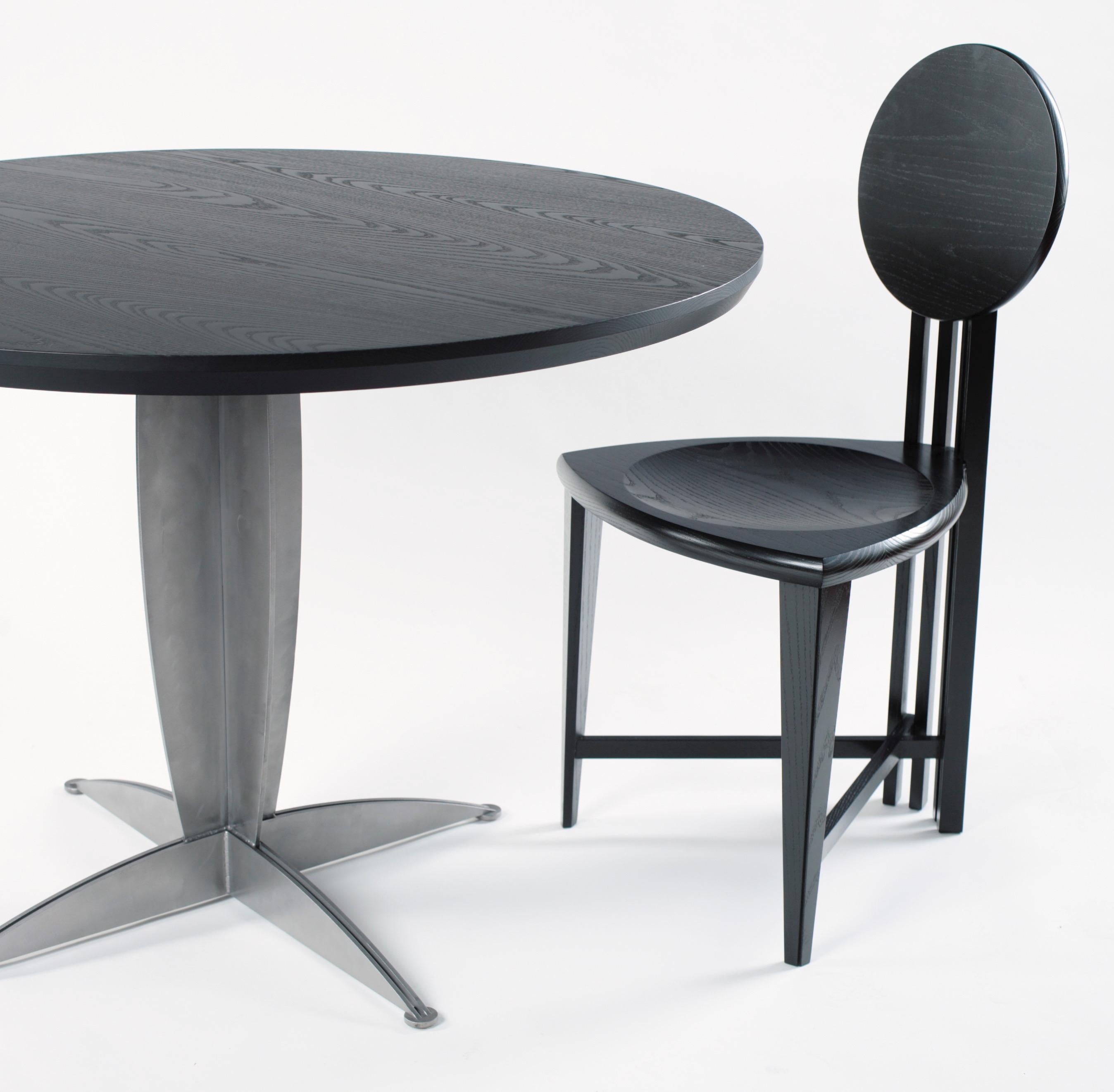 Circle-Back Chairs-In Stock:: Zeitgenössische Handmade Dining oder Schreibtischstuhl (Holz)