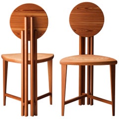 Circle-Back Chairs-In Stock:: Zeitgenössische Handmade Dining oder Schreibtischstuhl