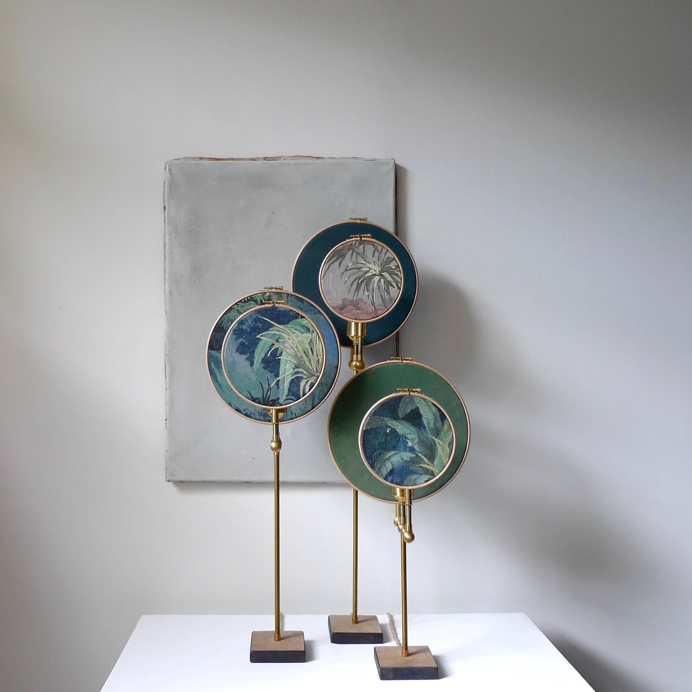 Postmoderne Lampe de bureau cercle bleu-gris, Sander Bottinga en vente