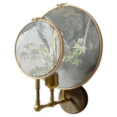 No. 13 Circle Blue, Grey Applique murale d'art contemporain par Sander Bottinga