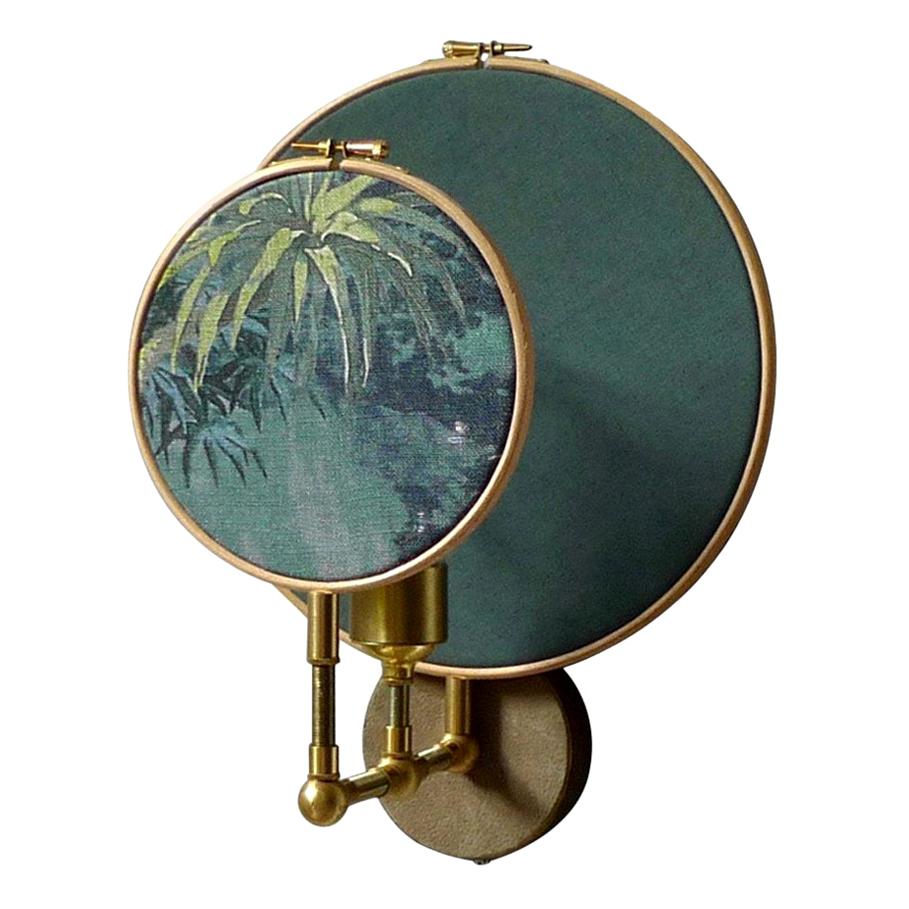 Circle Blue Grey Wall Sconce, Sander Bottinga