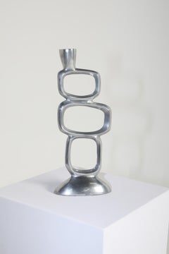 Circle Candlestick Attributed to Matthew Hilton, England, 1980s
