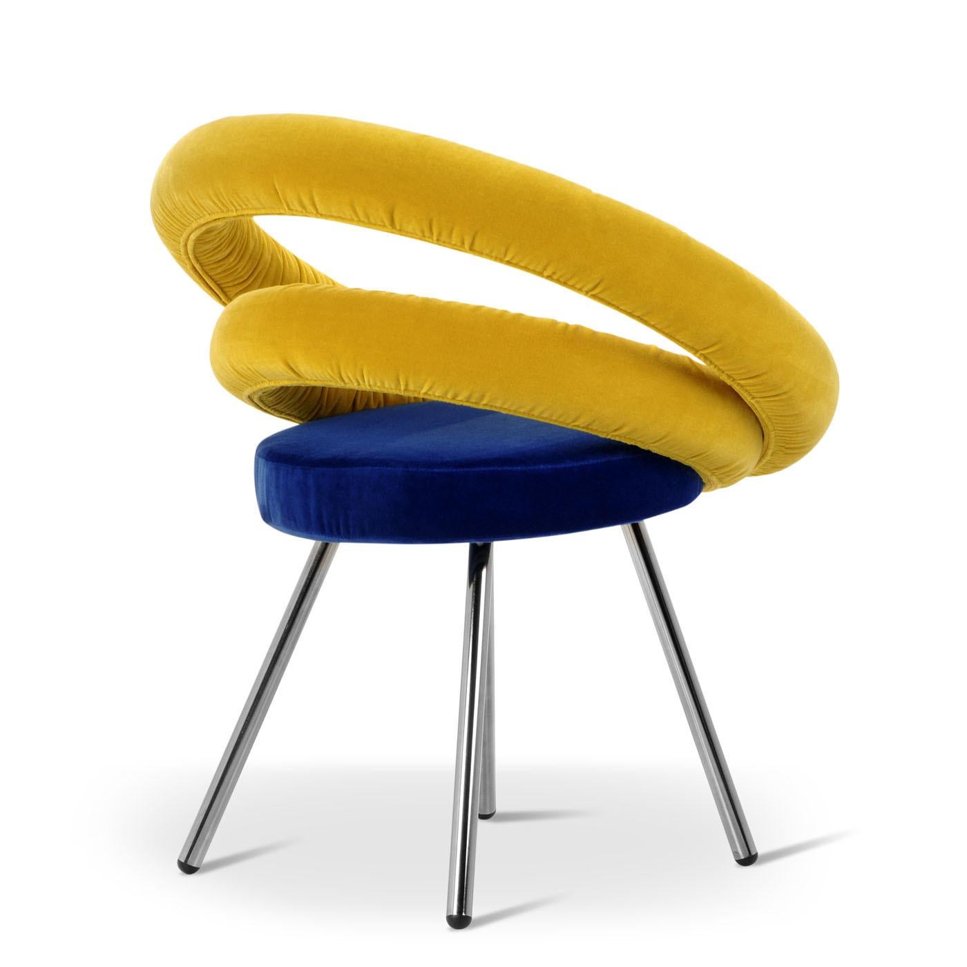 Italian Circle Chair by Roberto Giacomucci and Nicola Cerasa For Sale