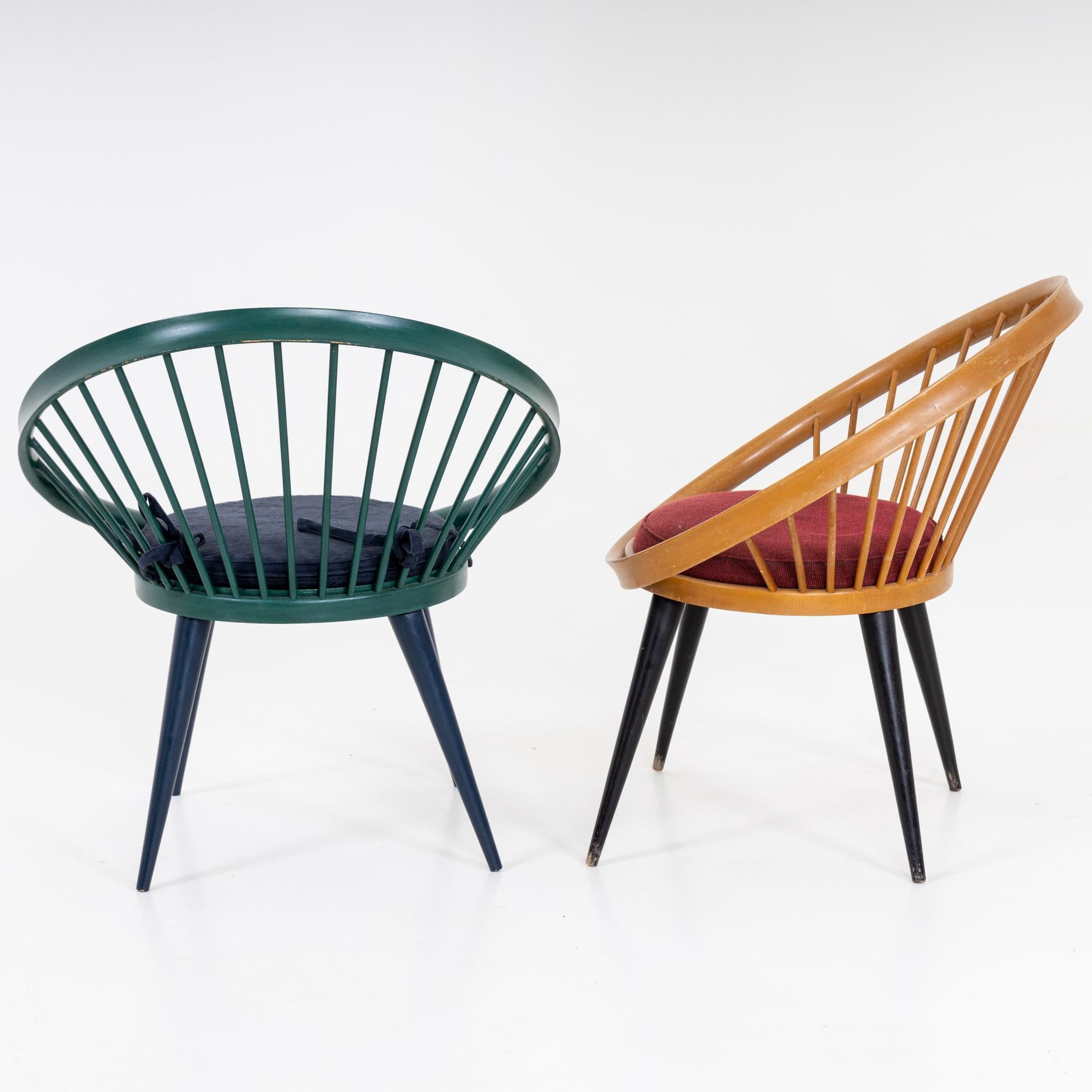 Circle Chairs by Yngve Ekström, Sweden 1950s In Good Condition In Greding, DE