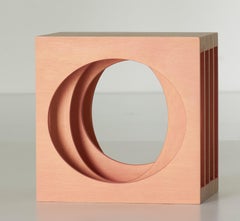 Circle Cube Serie 10 Wandskulptur aus Birkensperrholz von Kristine Engelbrecht