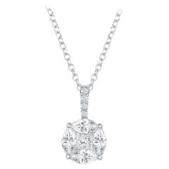 Circle Diamond Pendant 18 Karat