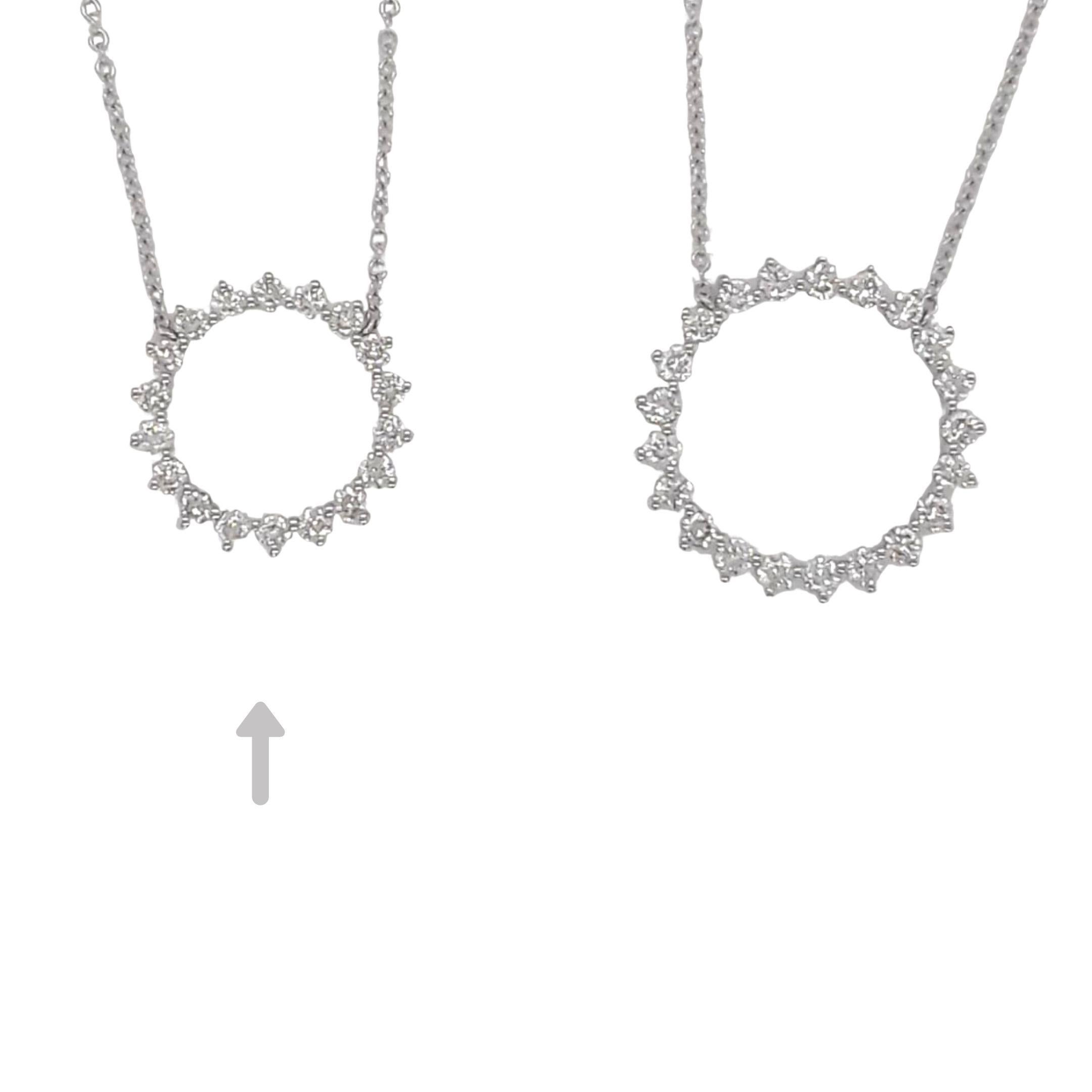 Brilliant Cut Circle Diamond Pendant Necklace
