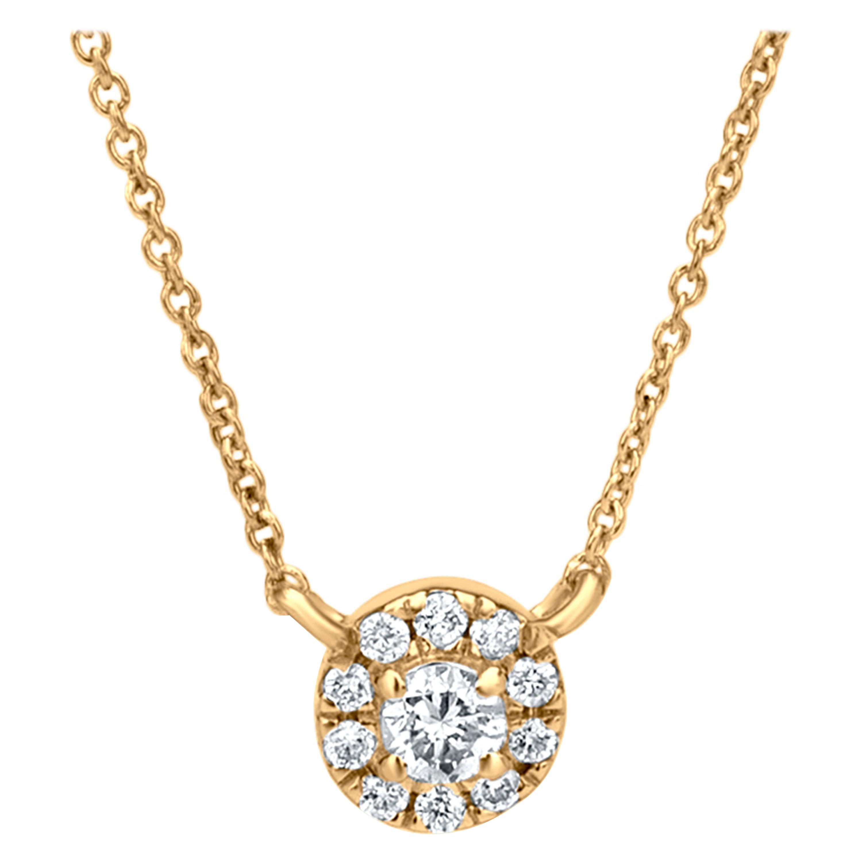 Vintage 2 Carat Diamond “Circle of Love” Pendant Necklace at 1stDibs