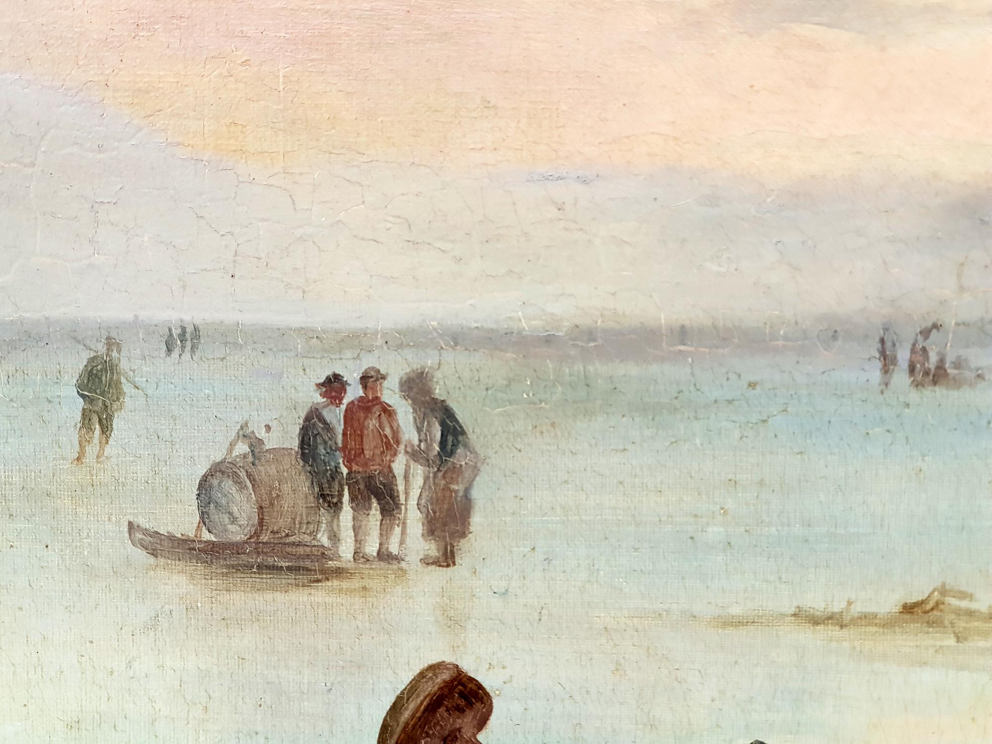 Romantic Circle/Follower of Fredrik Marinus Kruseman, Winter At The Lake, 1880s