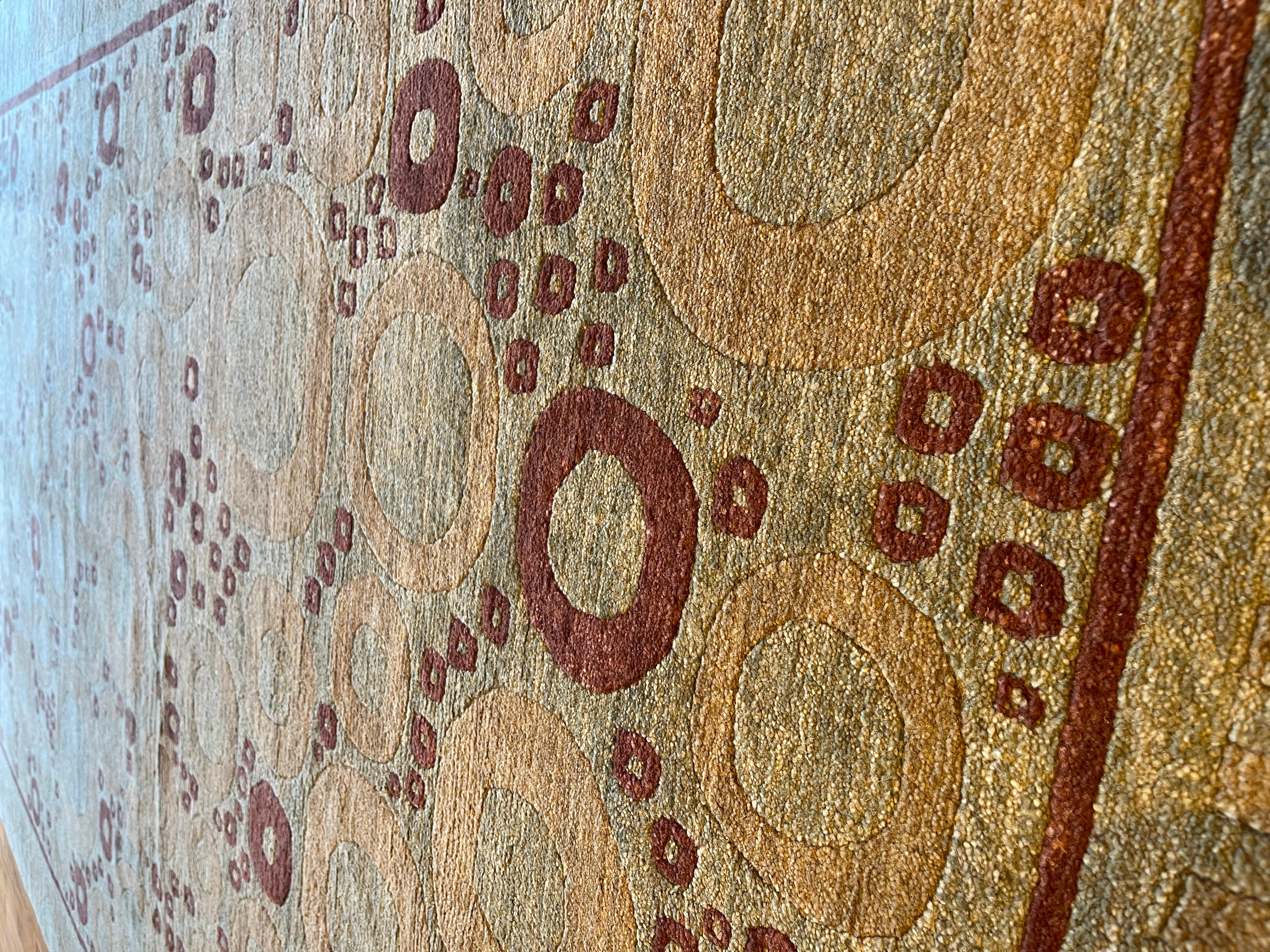 Kreis-Motiv-Teppich im Angebot 3