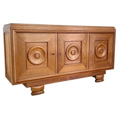 Circle Oak Sideboard, 1940
s