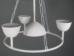 Circle of 4 Cups Plaster Chandelier