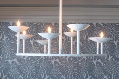 Kreis von 8 Tassen Gips-Kronleuchter