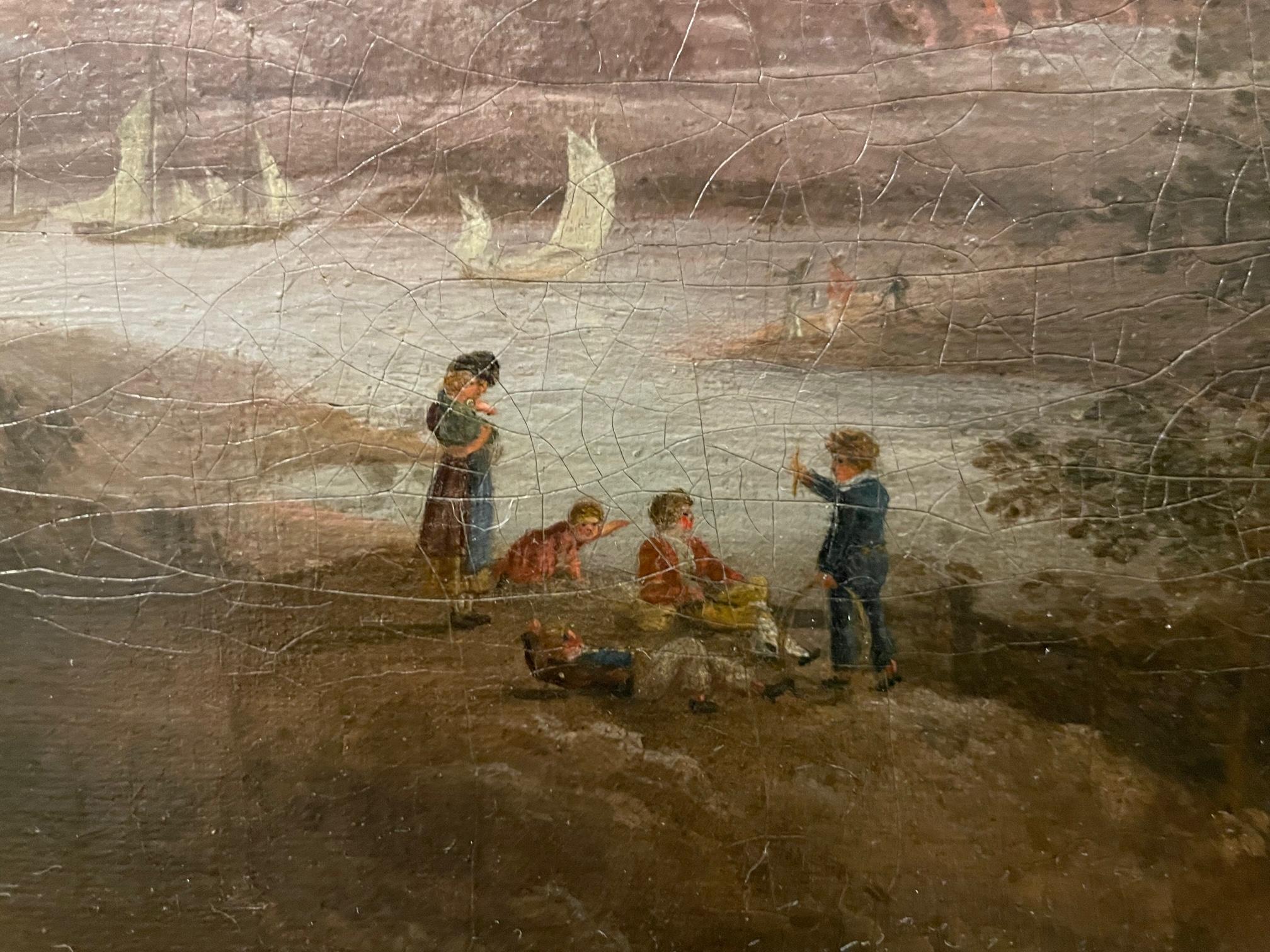 Alexander Nasmyth (1758-1840) ist ein berühmter schottischer Künstler und früher Plein-Art-Landschaftsmaler, dessen sechs Kinder ebenfalls bekannte Künstler wurden. Die Arbeit von Nasmyth wird sehr geschätzt. Dieses Gemälde wird der Zeit
