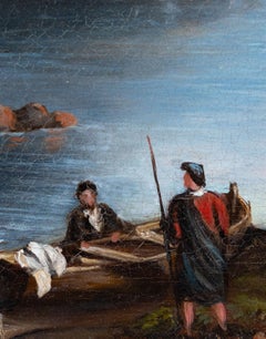 Lake with Figures and Boat