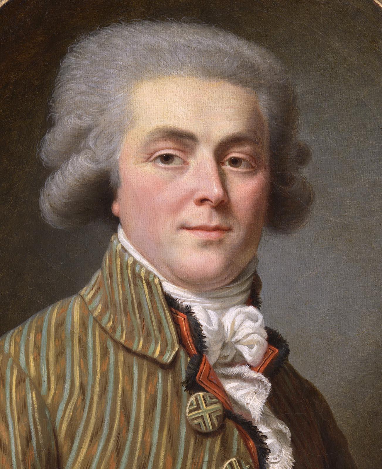 Ritratto di un uomo durante la Rivoluzione Francese - Painting Scuola francese di Circle of Antoine Vestier