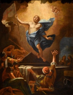 Resurrection Christ Maratta Paint Oil on canvas 17/18 Century Old master Roma