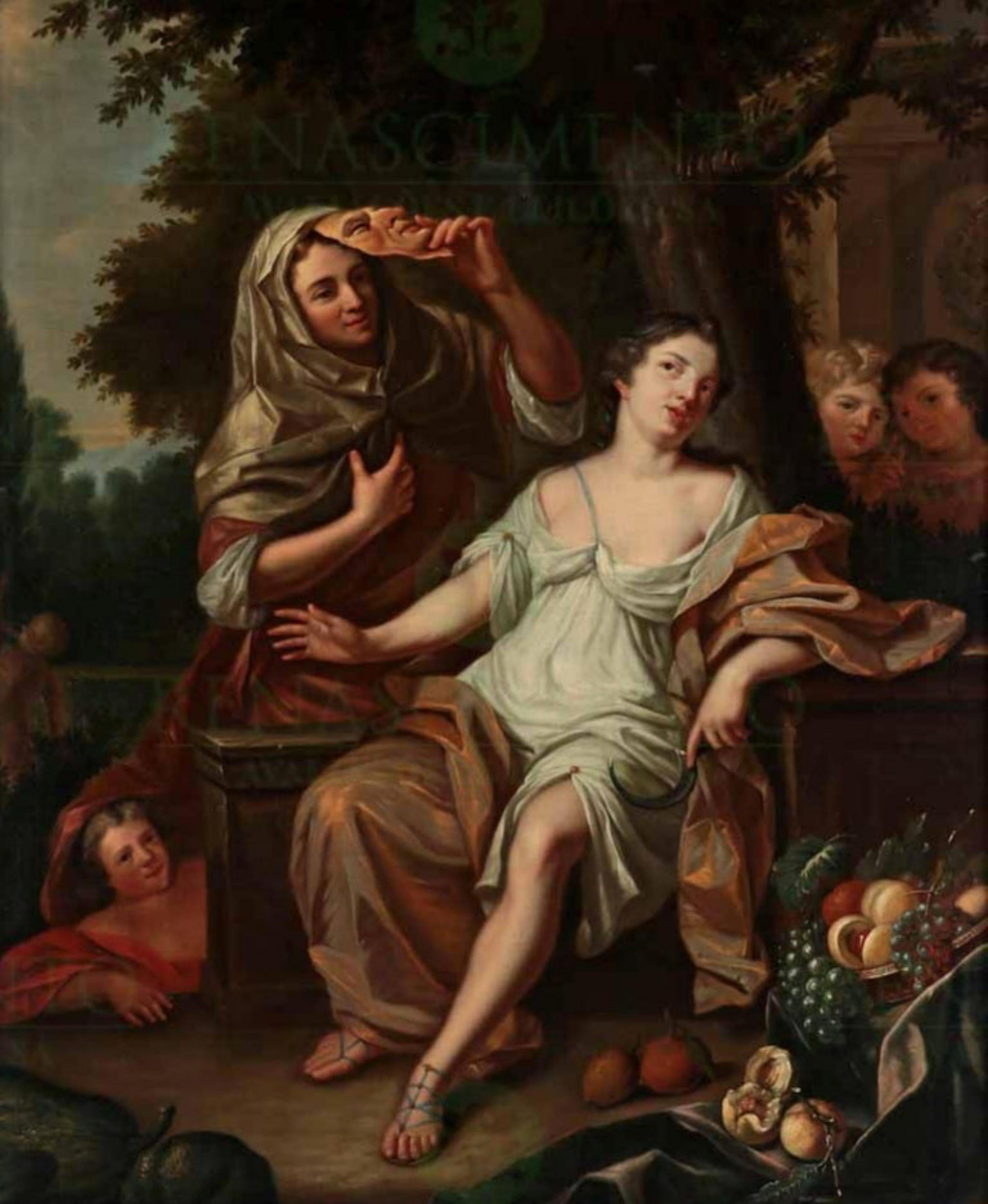 Kreis von CASPAR NETSCHER (1635/39-1684), ALLEGORY Sec. XVII (Deutsch) im Angebot