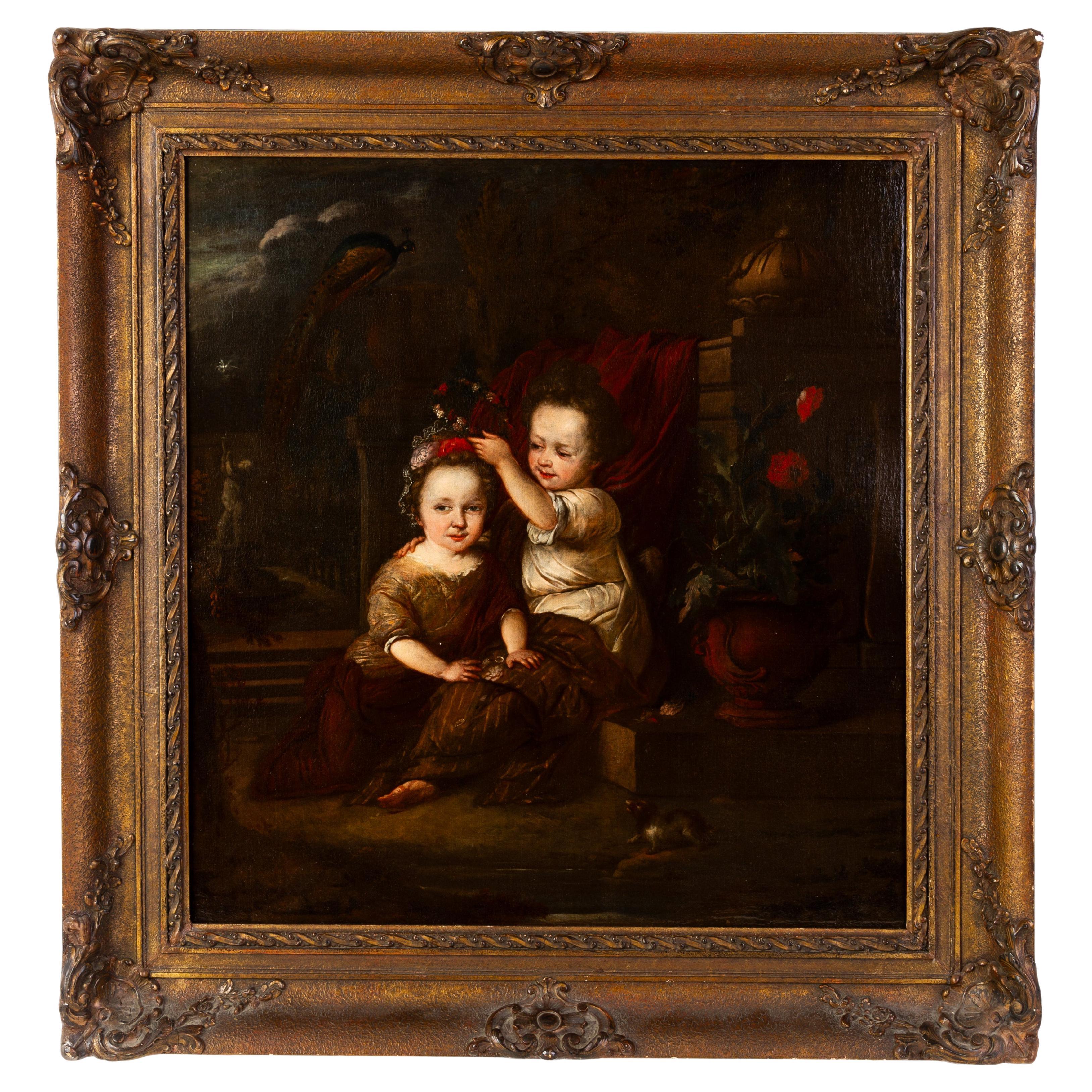 Circle of Constantijn Netscher (The Hague 1668-1723) 17th Century Old Master For Sale