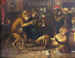 Círculo de David Teniers II "Amberes 1610-1690 Bruselas" Óleo sobre cobre