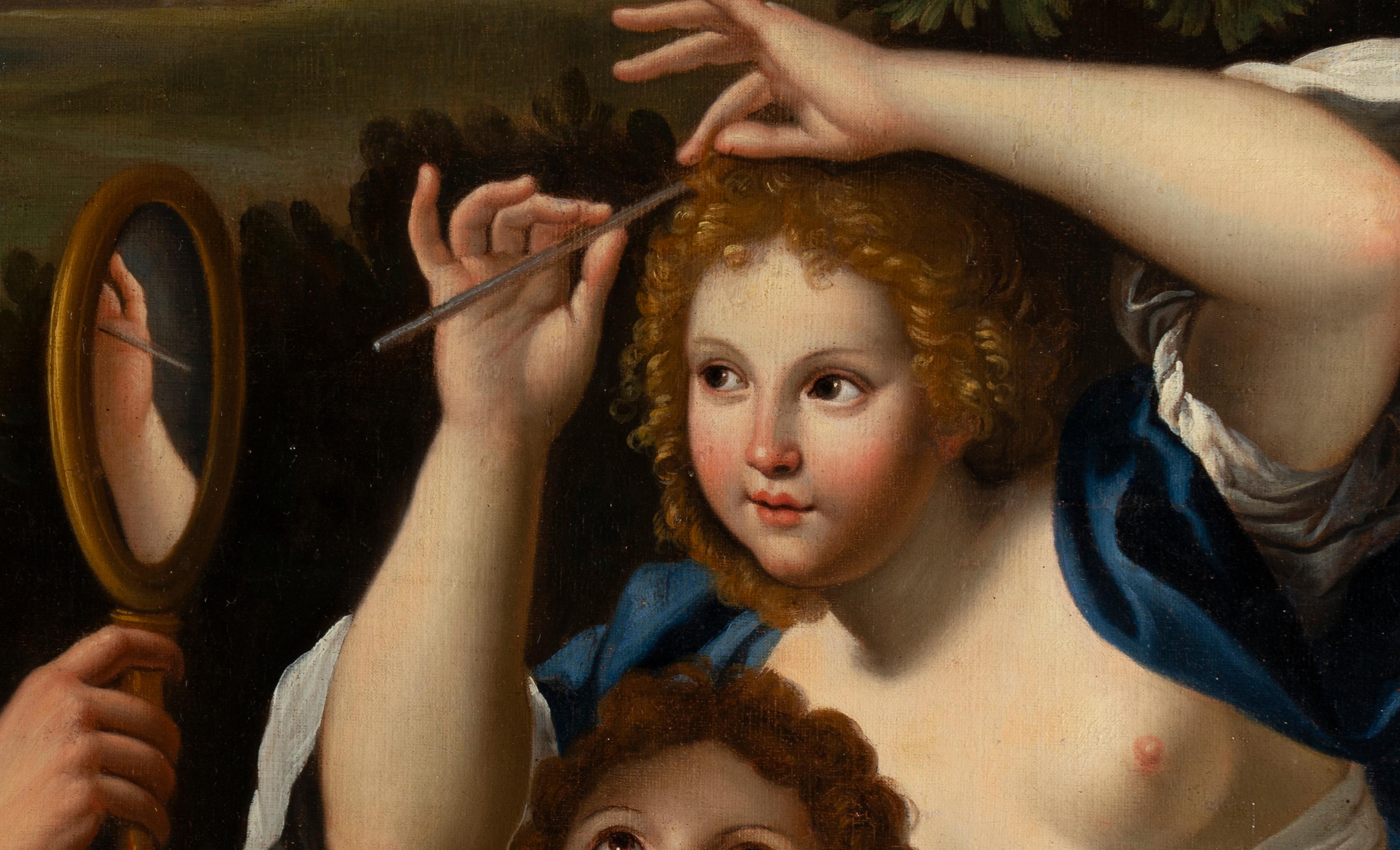 Rinaldo und Armida in Armidas verzaubertem Garten Barock Italien 1700 Mythologie im Angebot 6