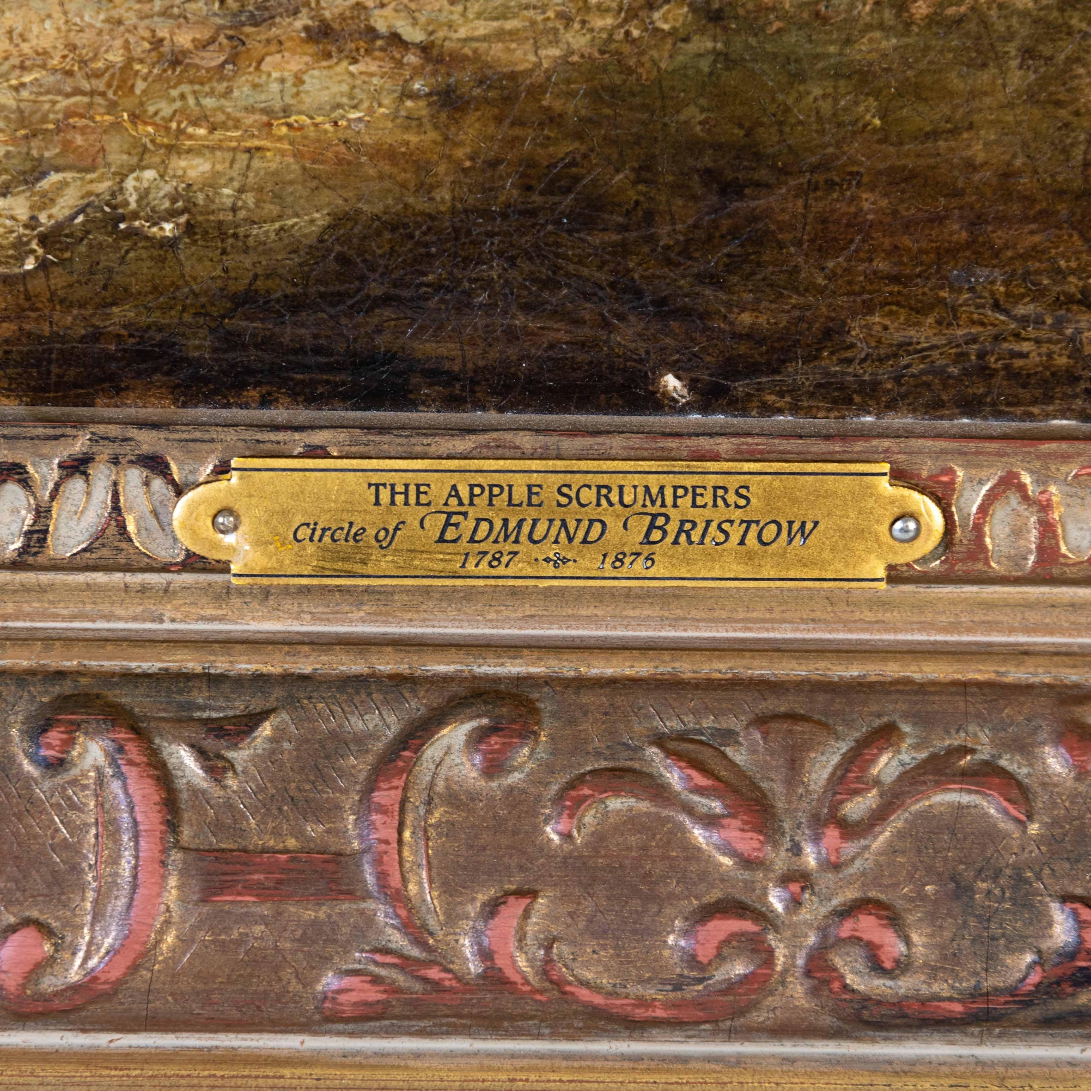 Kreis von Edmund Bristow (1787-1876) „Die Apfelschrauben“ Ölgemälde (19. Jahrhundert) im Angebot