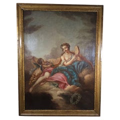 Kreis um François Boucher - "Venus und Amor" - Öl auf Leinwand - 18. Jahrhundert