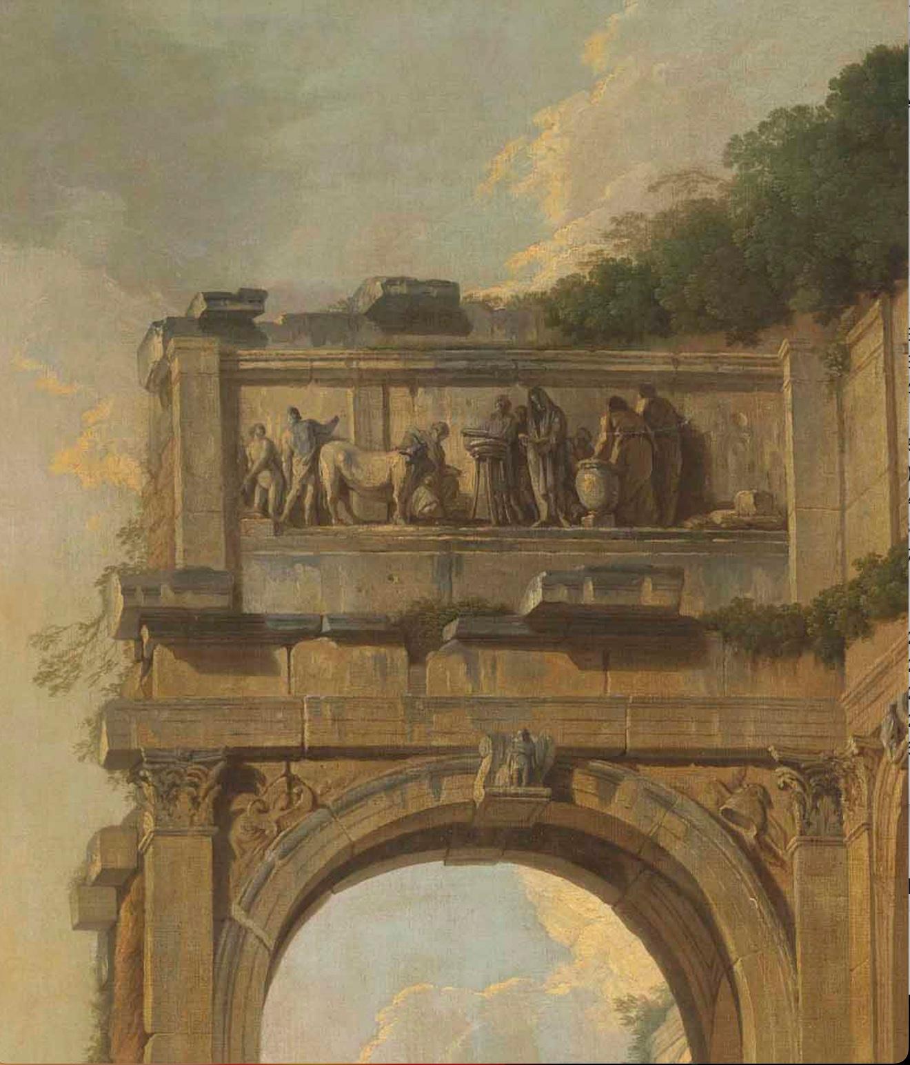 Circle of Giovanni Paolo Panini (Piacenza 1691-1765 Rome)
An architectural capriccio with an Apostle preaching
oil on canvas
Measures : 72 ¾ x 58 ½ in. (184.6 x 148.6 cm.)

Giovanni Paolo Pannini is an Italian painter and architect, known for