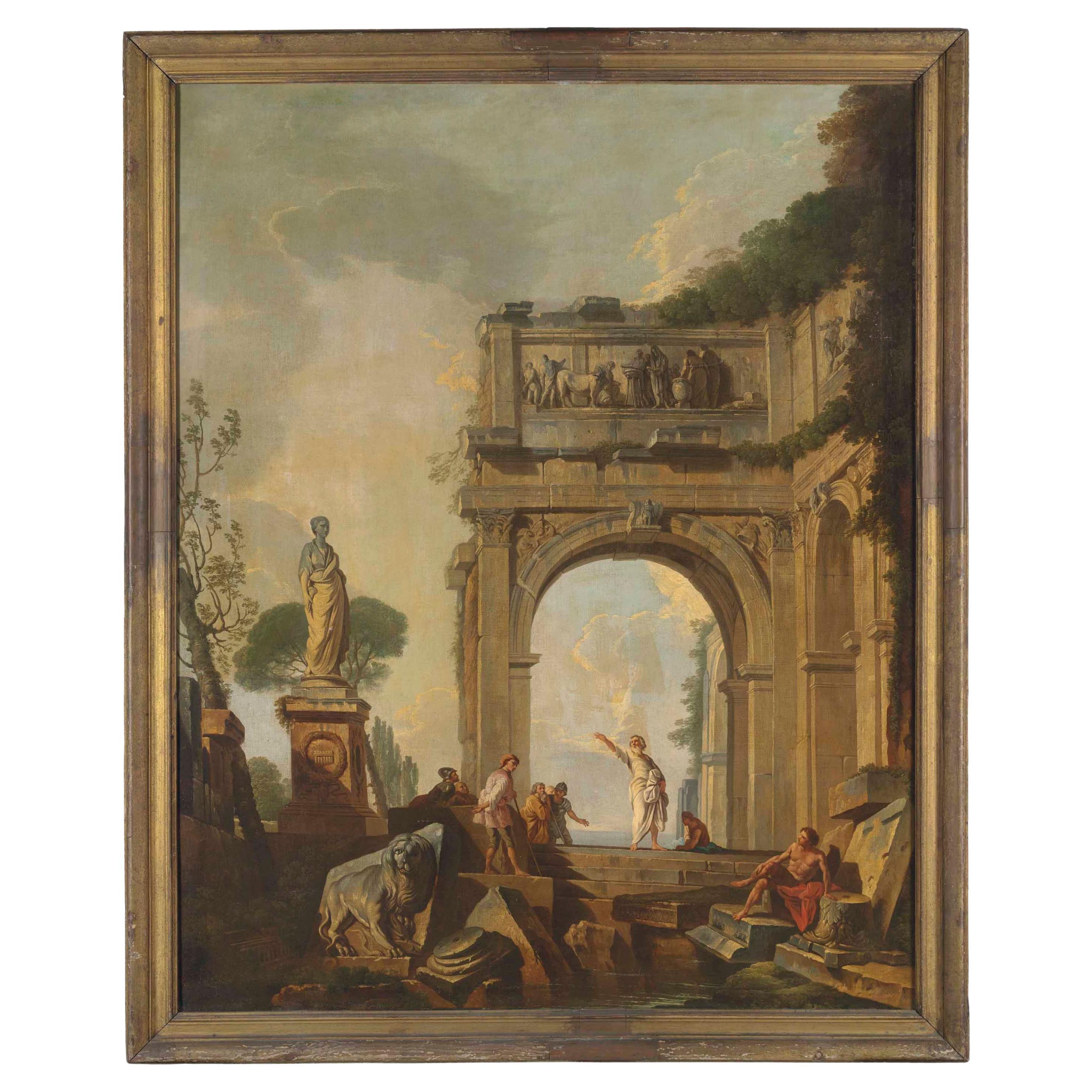 Circle of Giovanni Paolo Panini 'Piacenza 1691-1765 Rome' For Sale