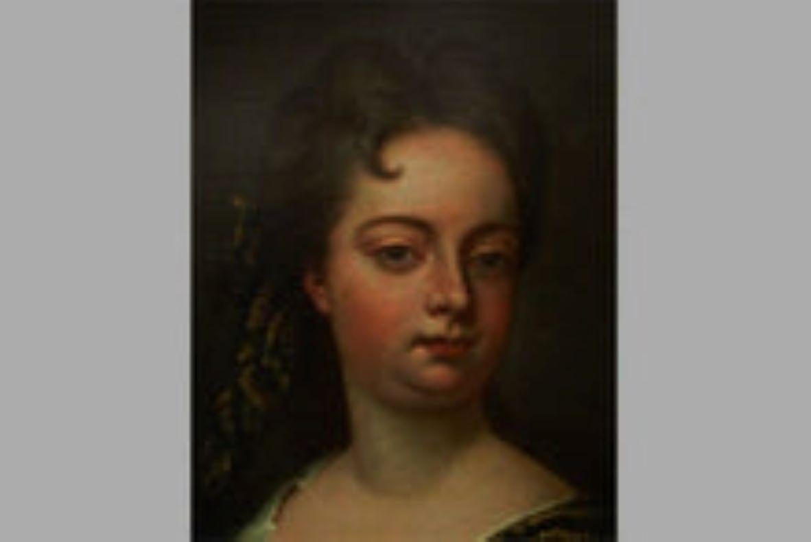 17th/18th century portrait , Circle Godfrey Kneller, wife, Earl of  westmorland - Painting by (Circle of) Godfrey Kneller