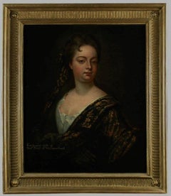 17th/18th century portrait ,Circle Godfrey Kneller, wife, Earl of  westmorland