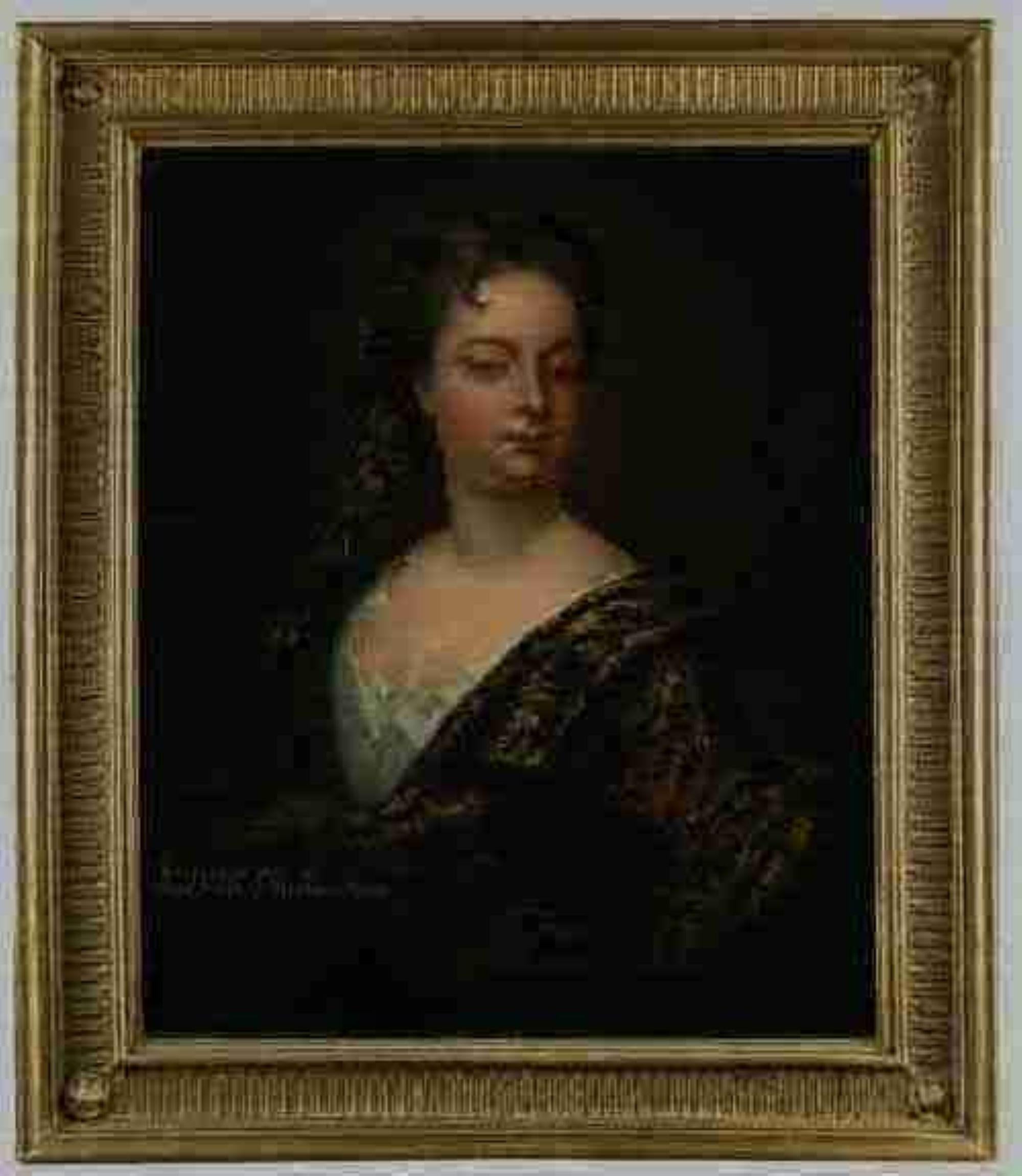 Portrait Painting (Circle of) Godfrey Kneller - Portrait du 17e/18e siècle, Cercle Godfrey Kneller, épouse, Comte de  Westmorland