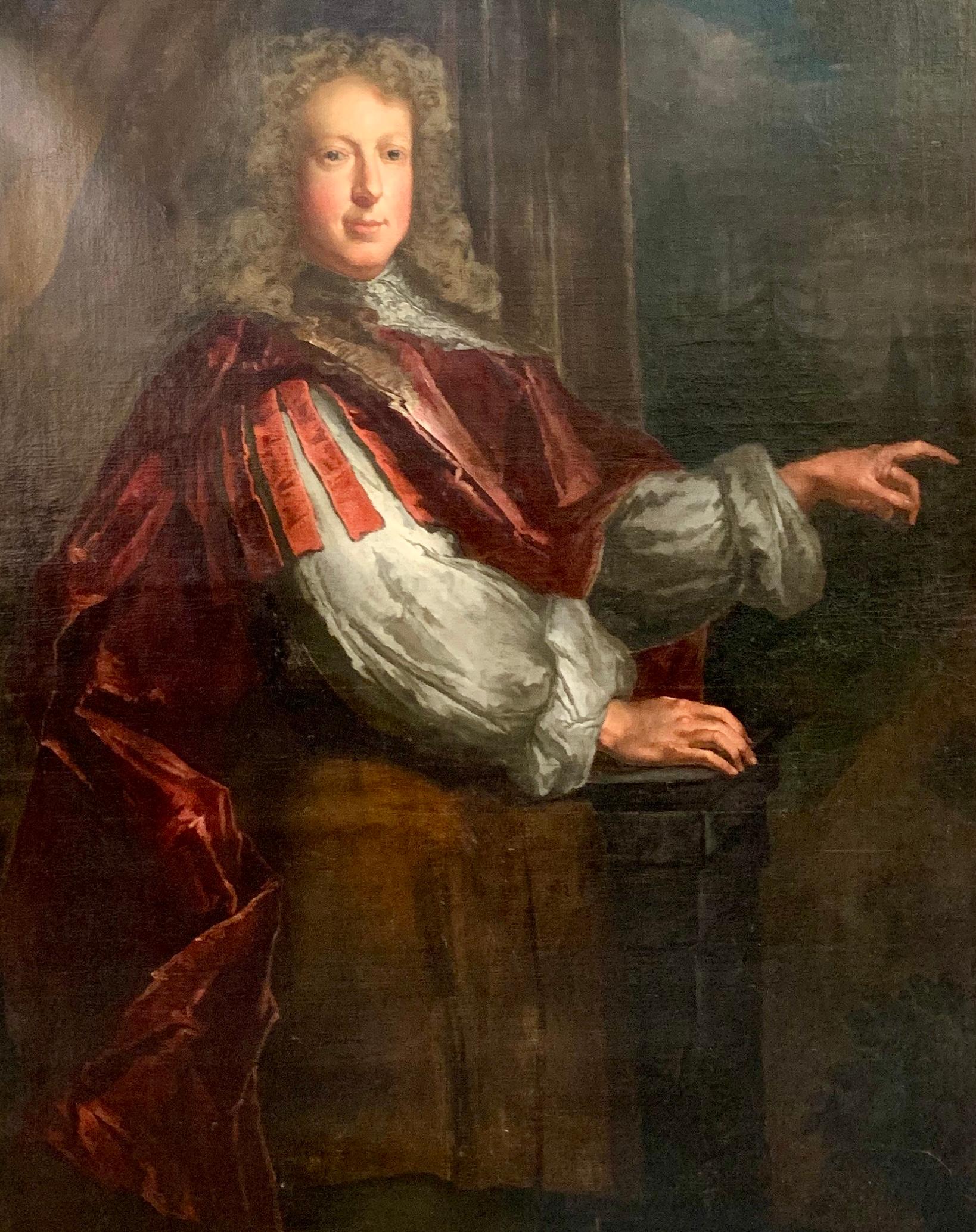 John Hervey Portrait on occasion of receiving the Title 1st Earl of Bristol For Sale 2