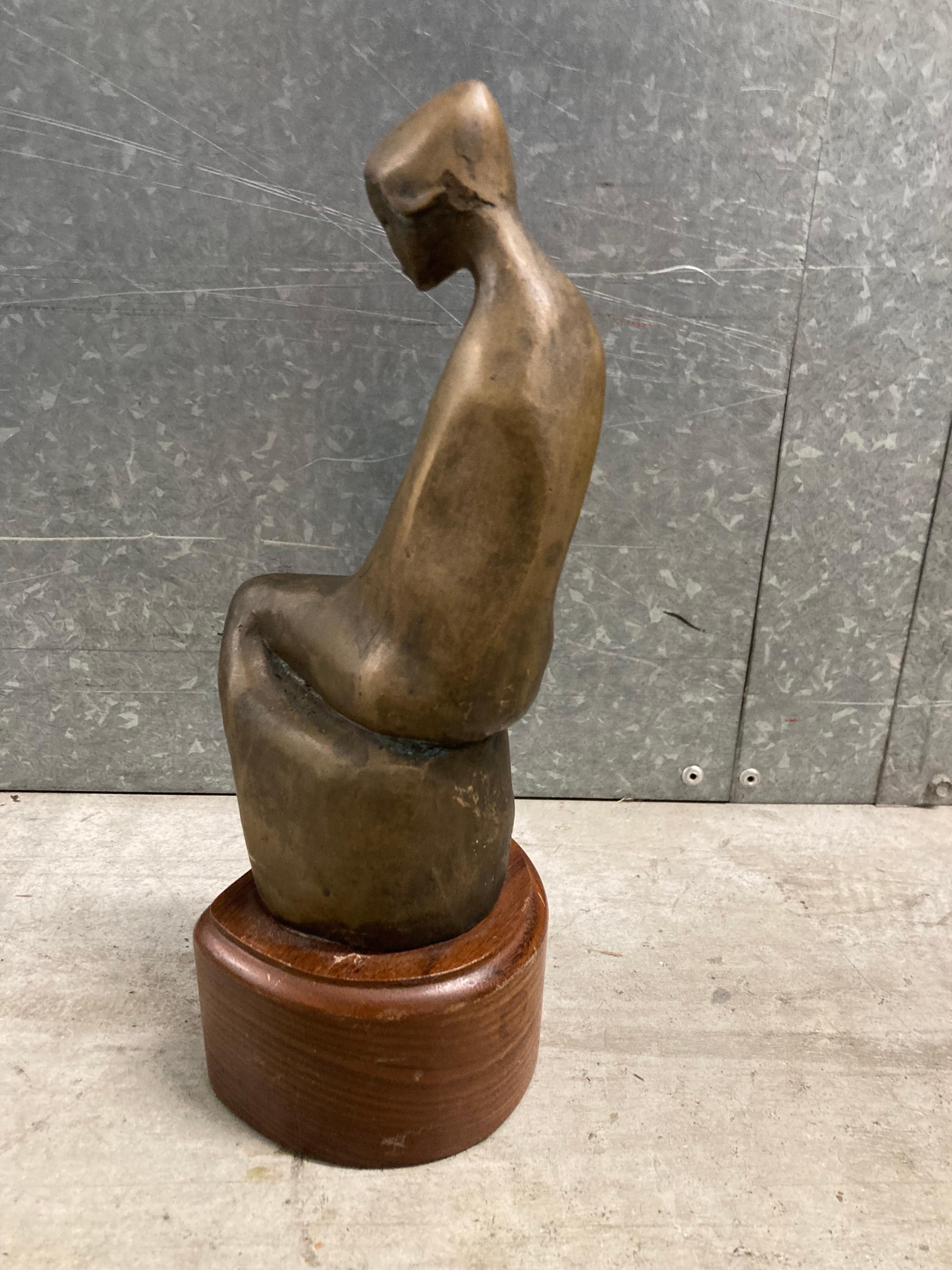 Cerchio di Henry Moore, scultura in bronzo del 1960 circa, firmata H. H. Lurie in vendita 4